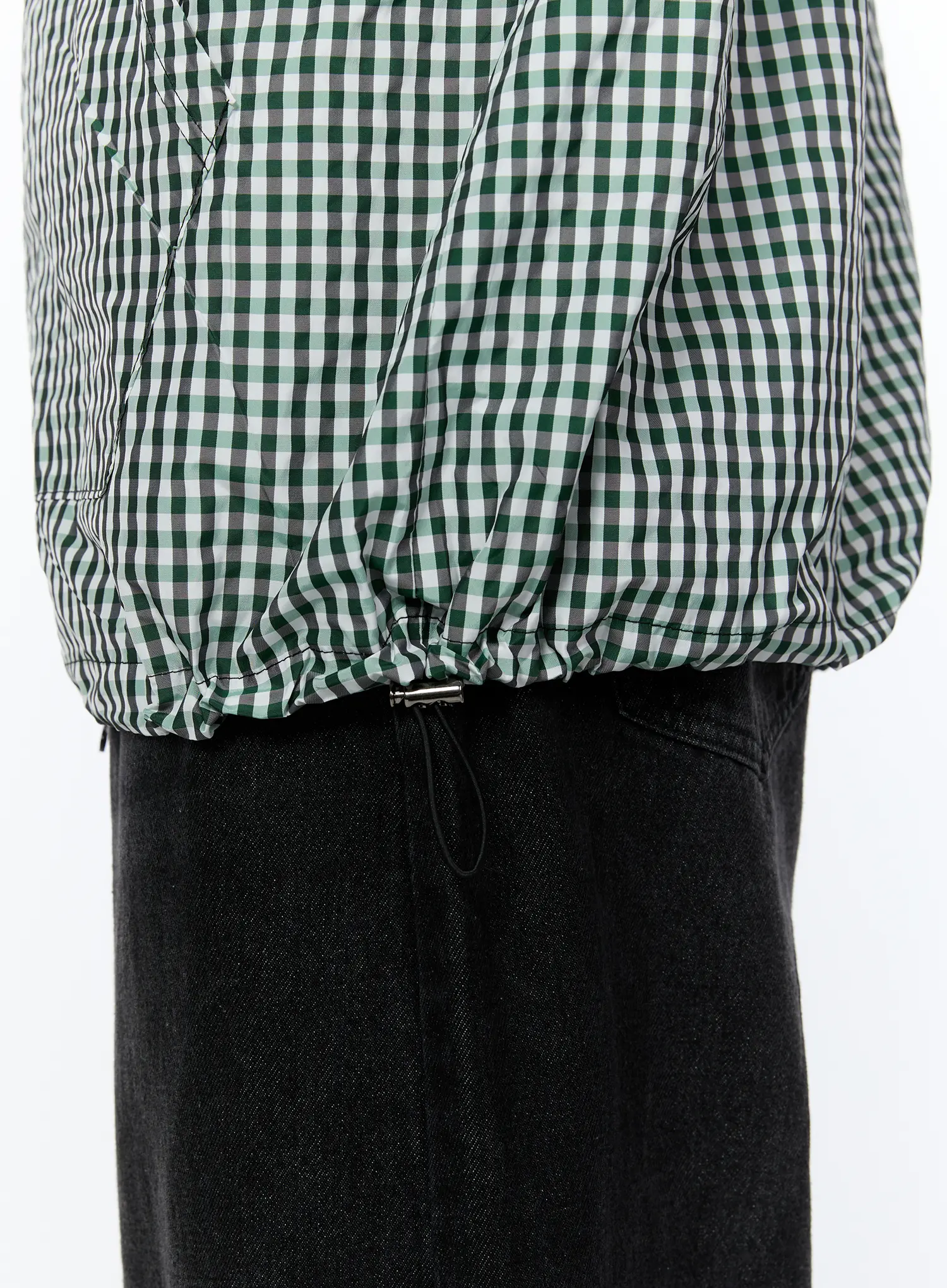 Men's Checkered Hooded Jacket IA520 - Image 10