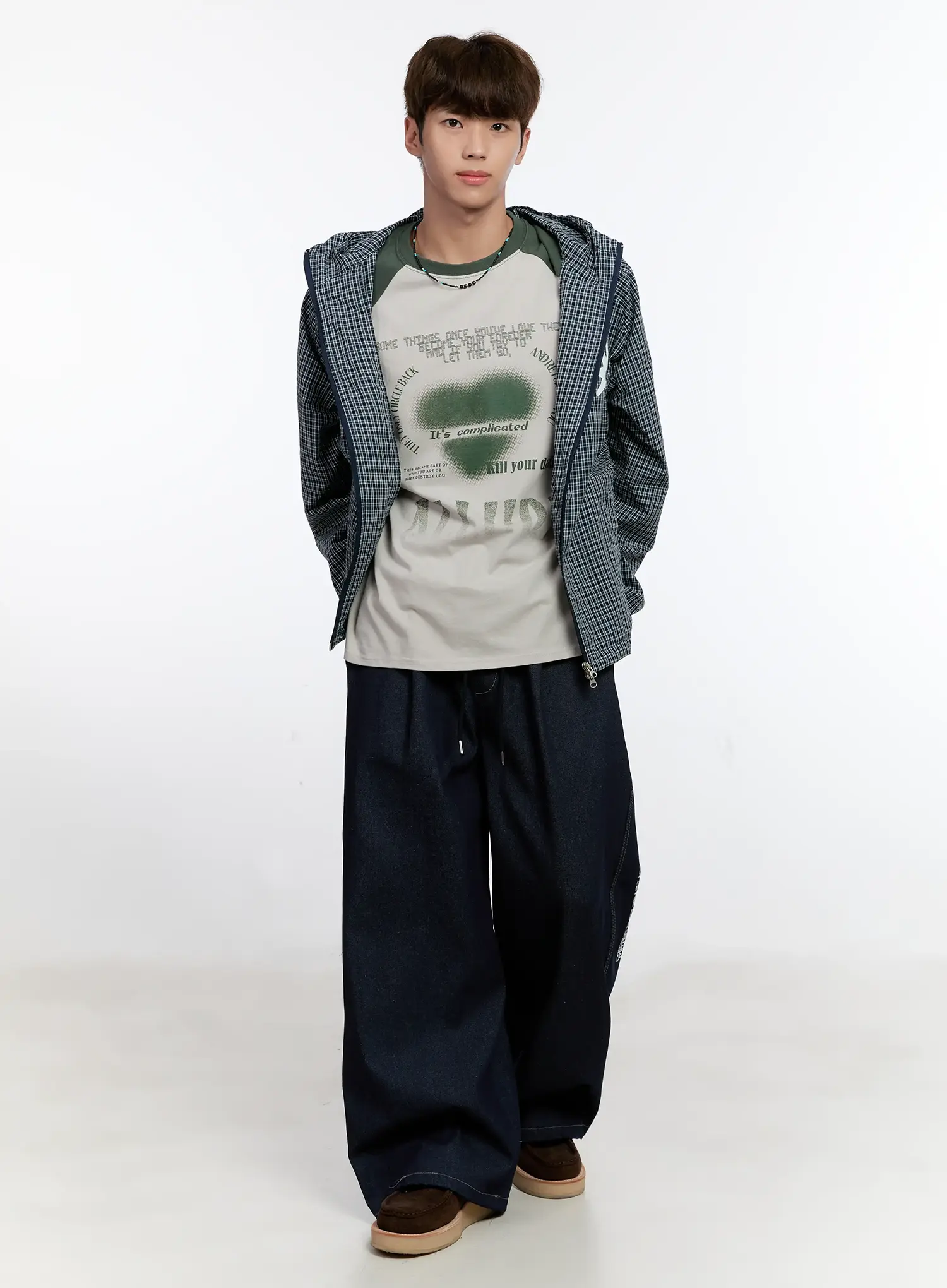 Men's Checkered Windbreaker Jacket IS529 - Image 9