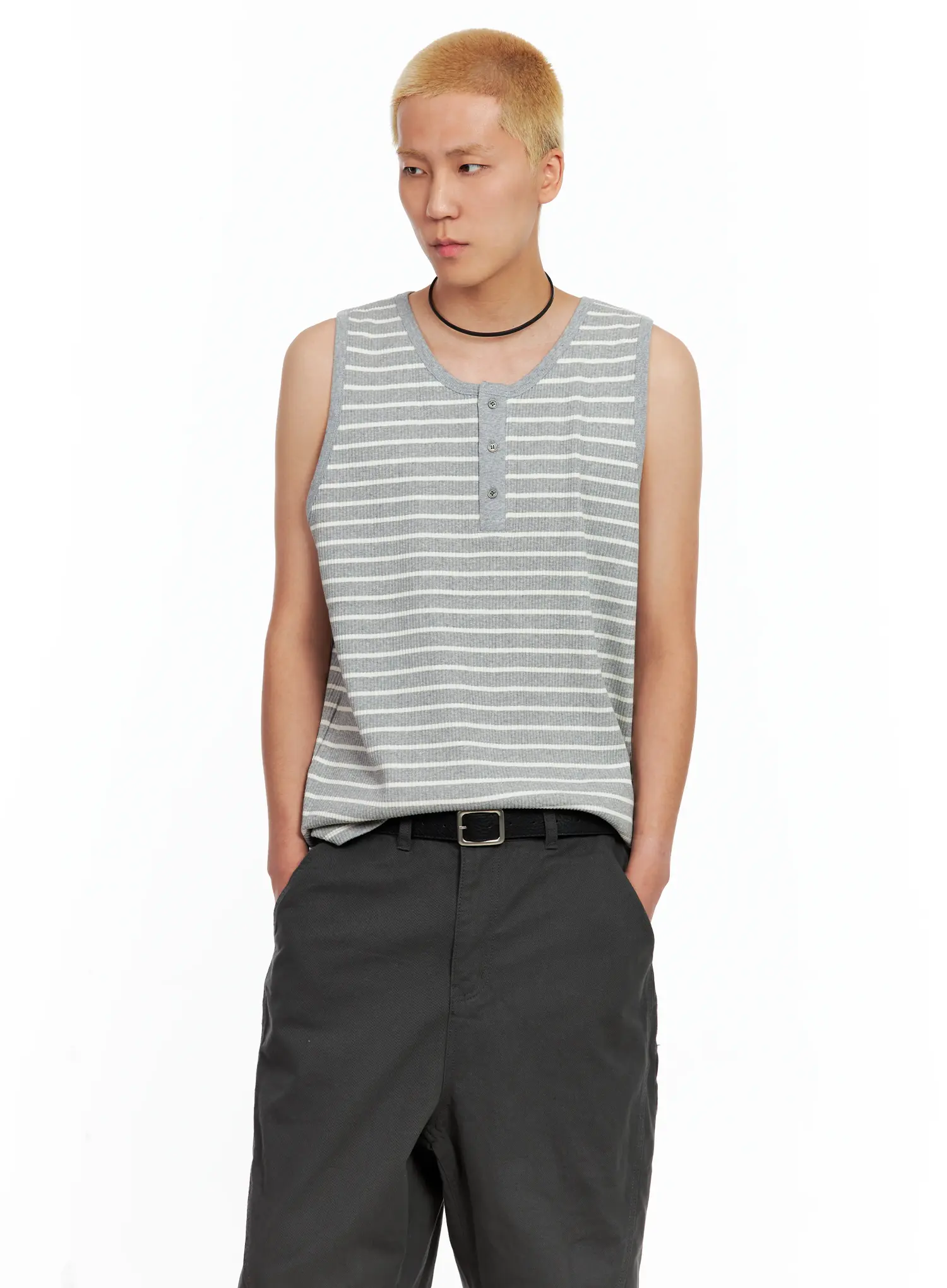 Men's Choker Necklace IL511 - Image 4