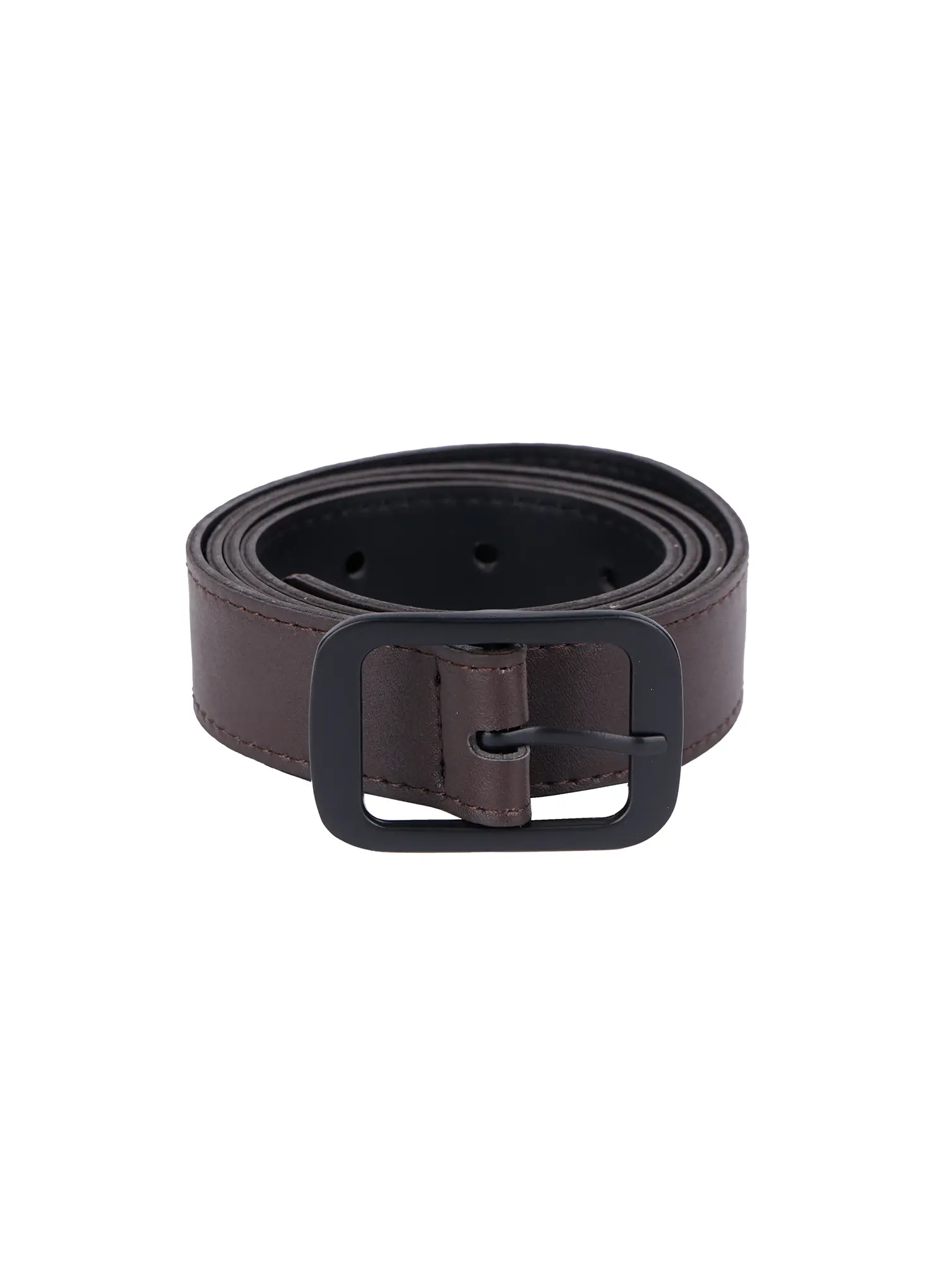 Men's Classic Black Buckle Belt IS519 - Image 11
