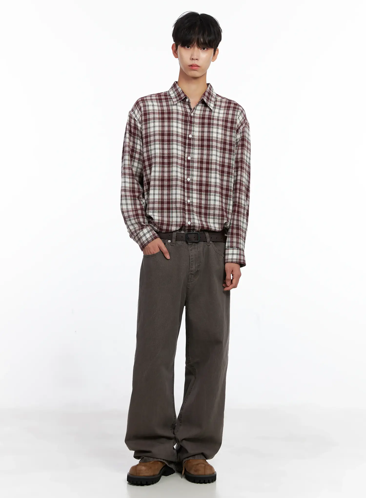 Men's Classic Black Buckle Belt IS519 - Image 8