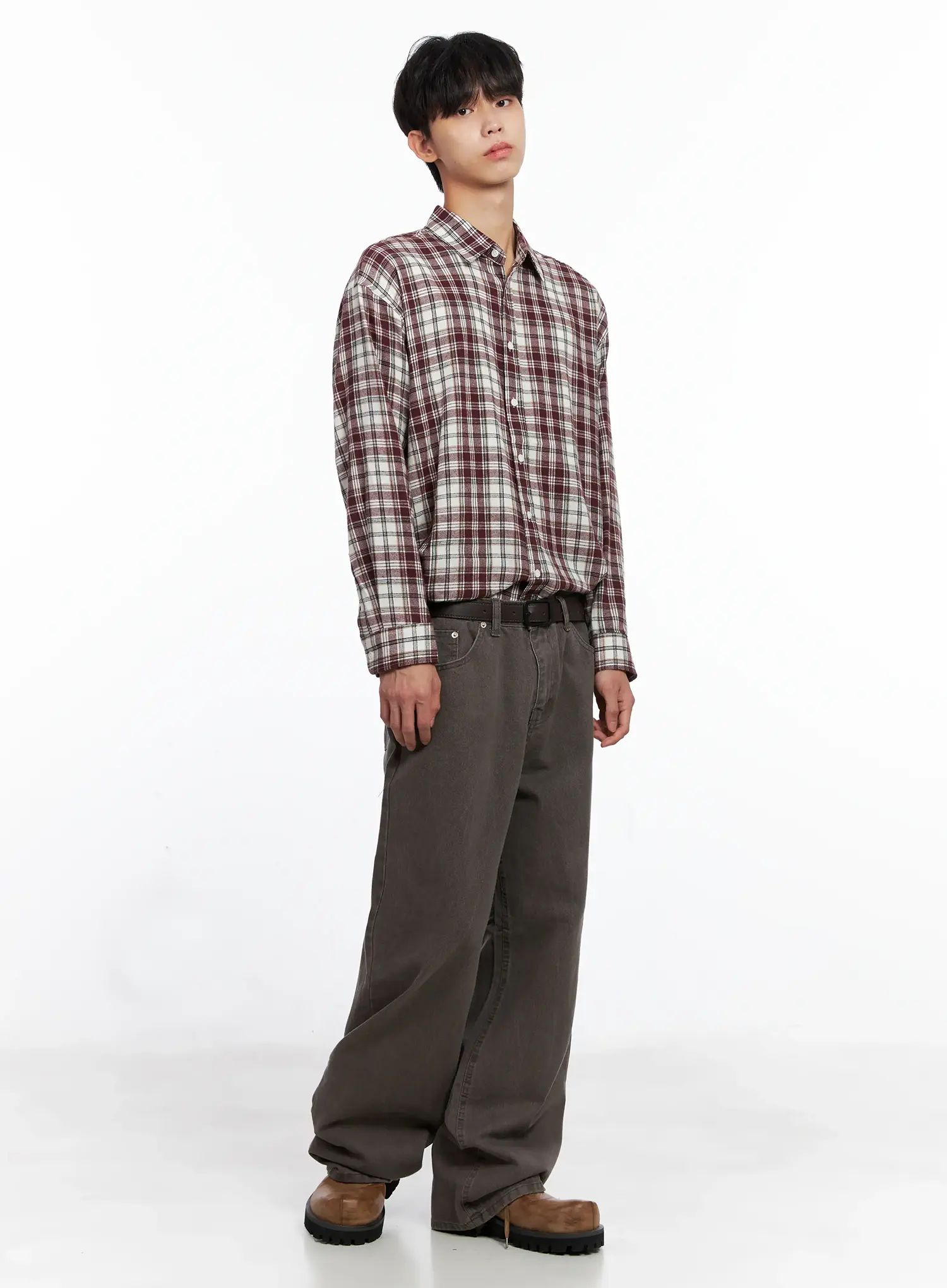 Men's Classic Black Buckle Belt IS519 - Image 9