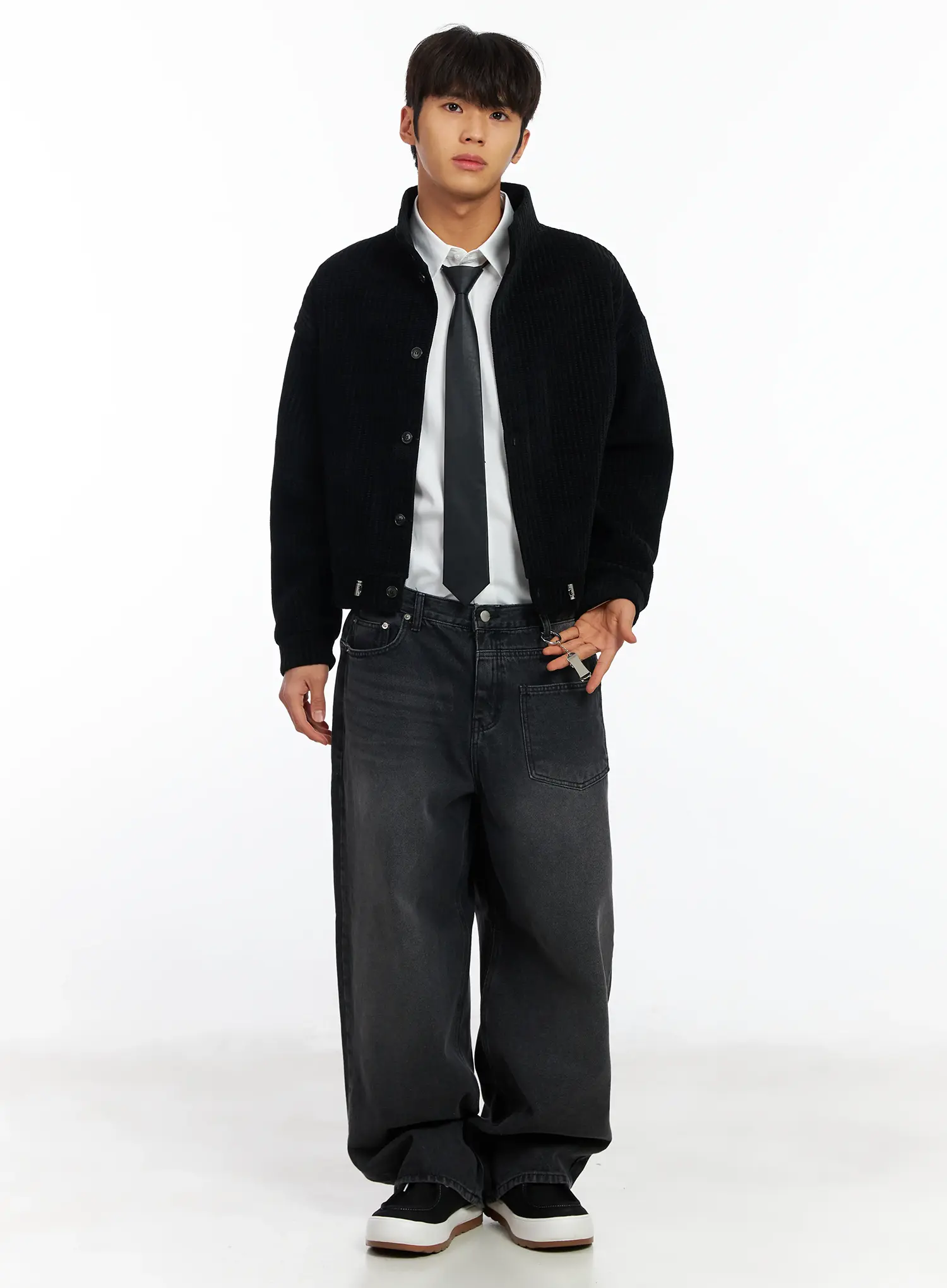 Men's Classic Leather Tie IF506 - Image 6