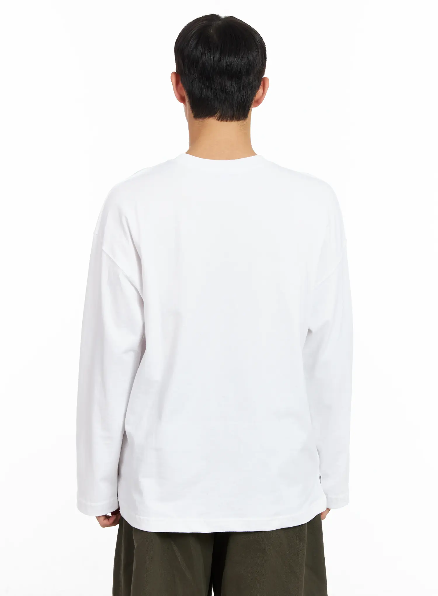 Men's Classic Side Slit Long Sleeve Tee IM511 - Image 6