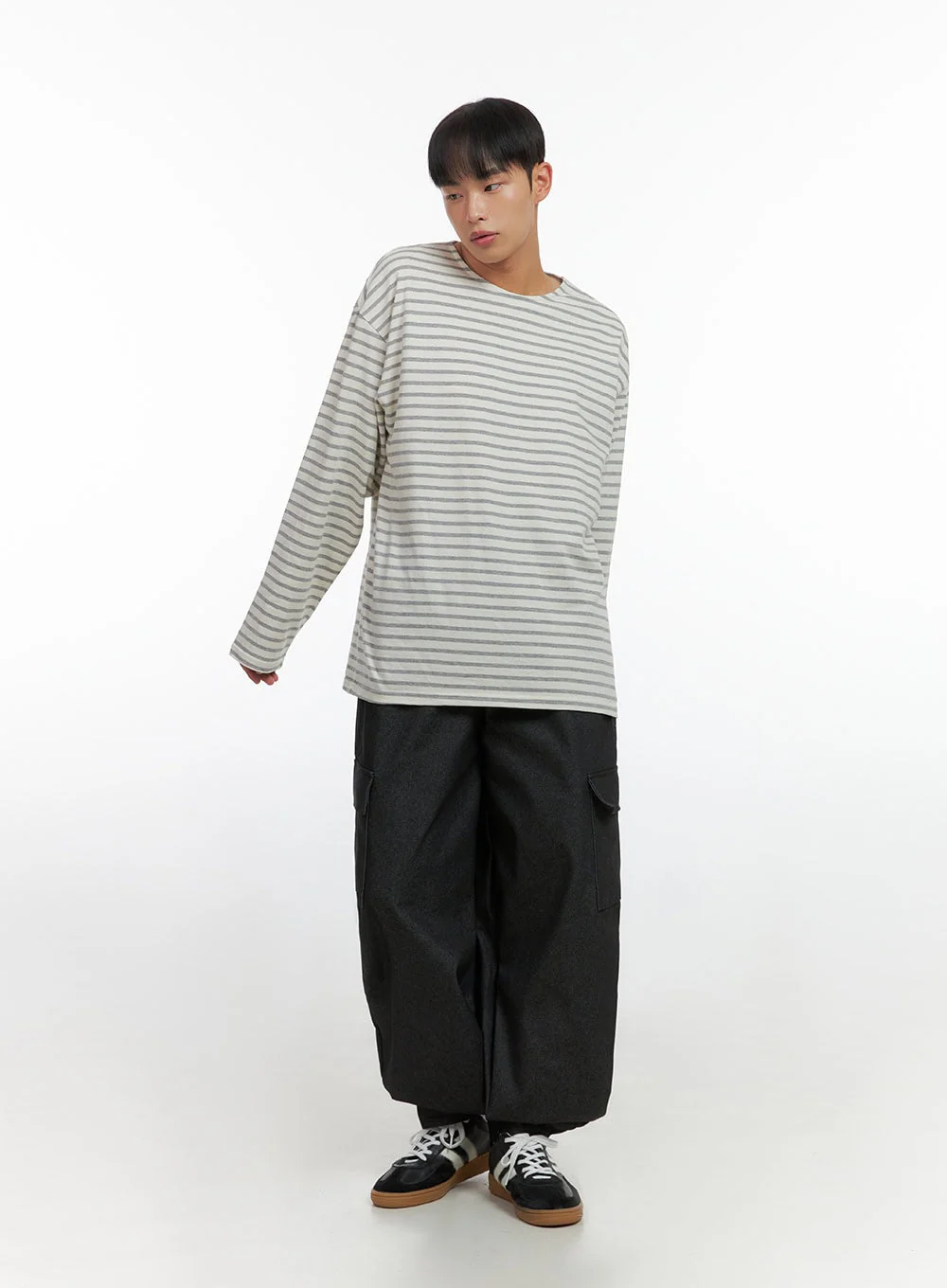 Men's Classic Stripe T-Shirt IO420 - Image 6