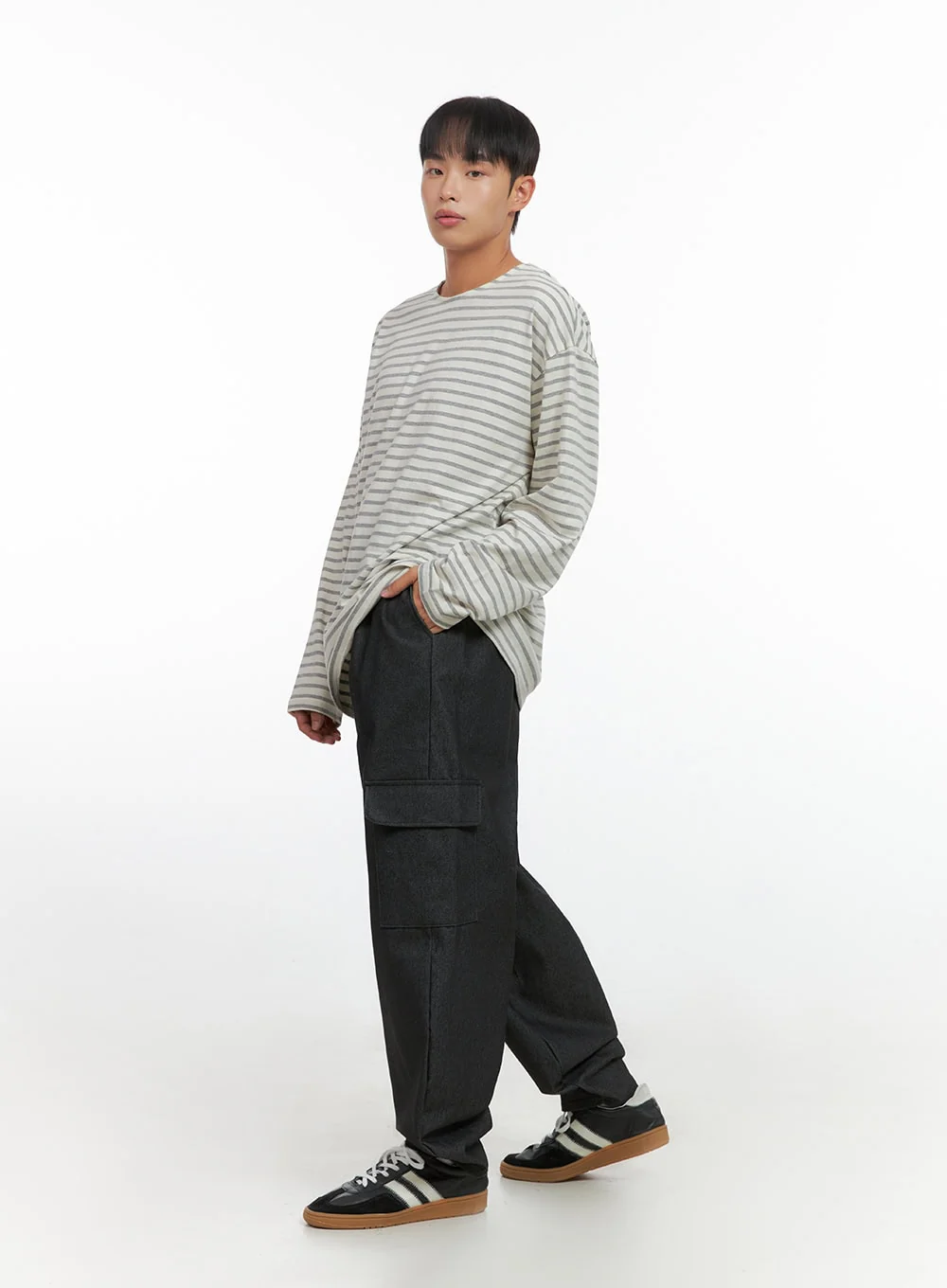 Men's Classic Stripe T-Shirt IO420 - Image 7