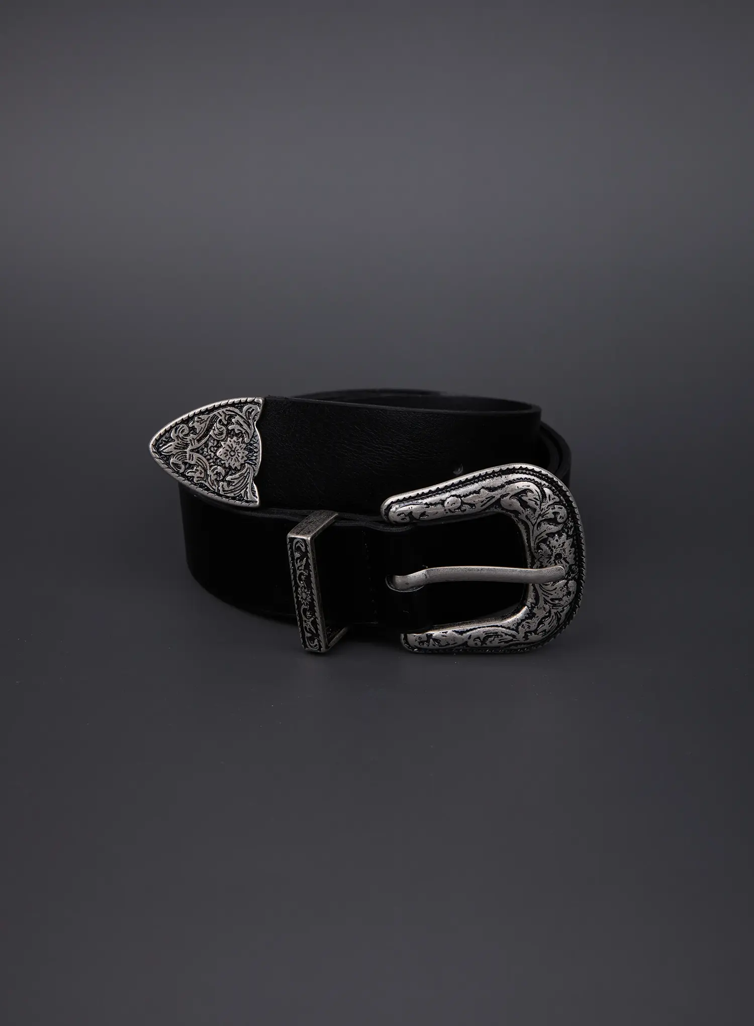 Men's Classic Western Black Belt IL511