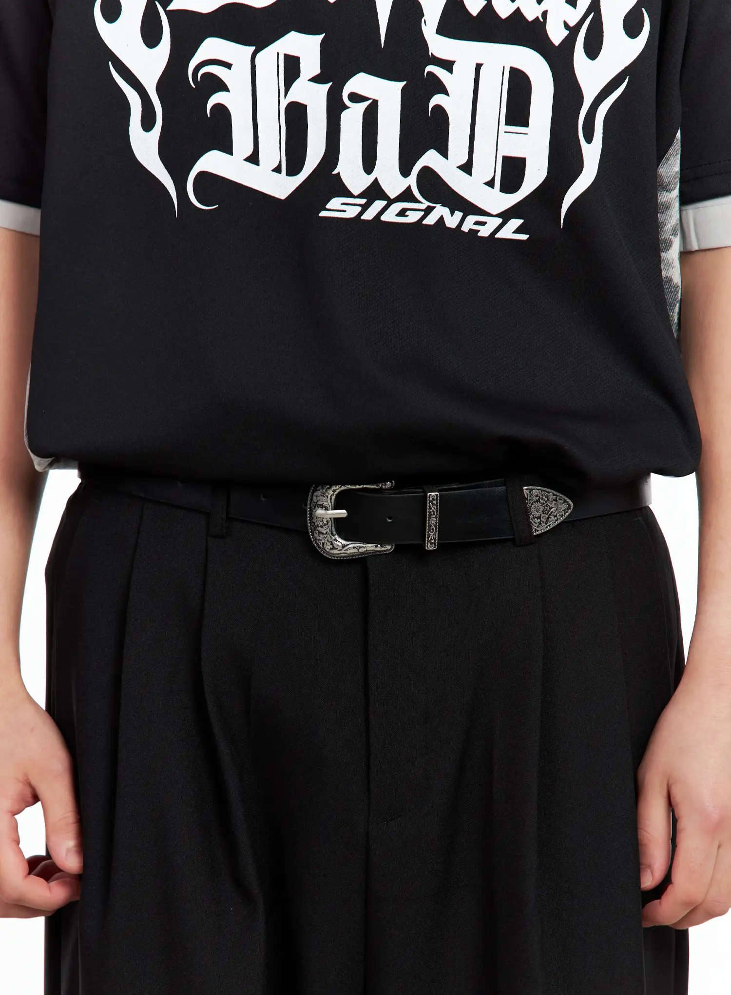 Men's Classic Western Black Belt IL511 - Image 4