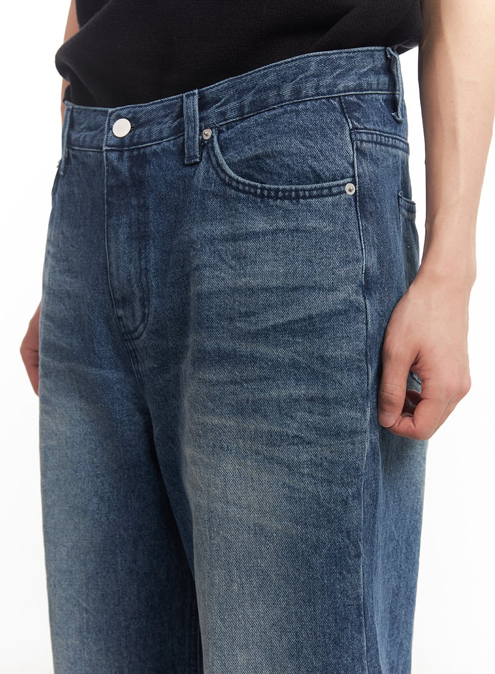 Men's Classic Wide-Fit Jeans IA521 - Image 4
