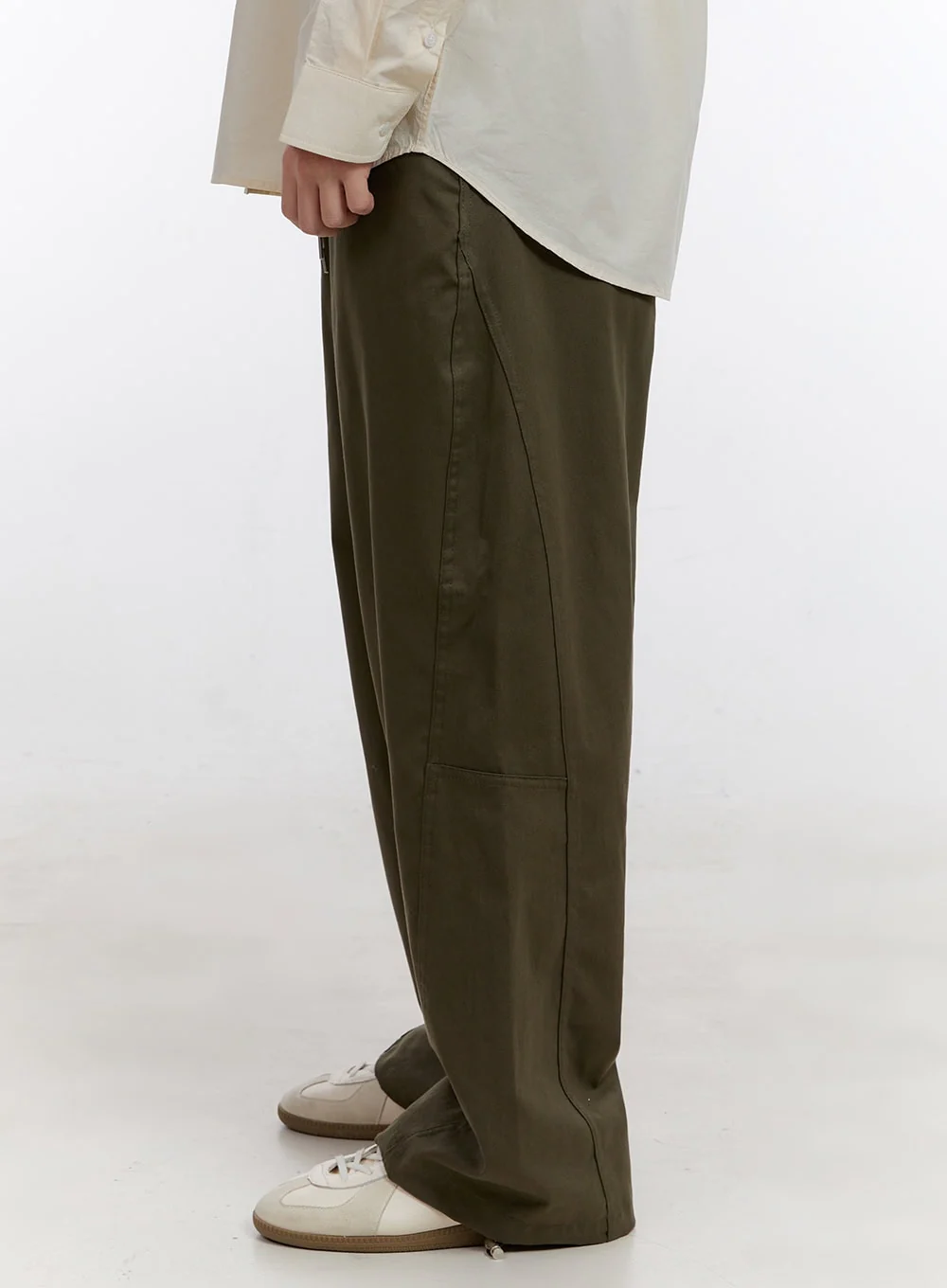Men's Classic Wide-Fit Slacks Pants IF528 - Image 5