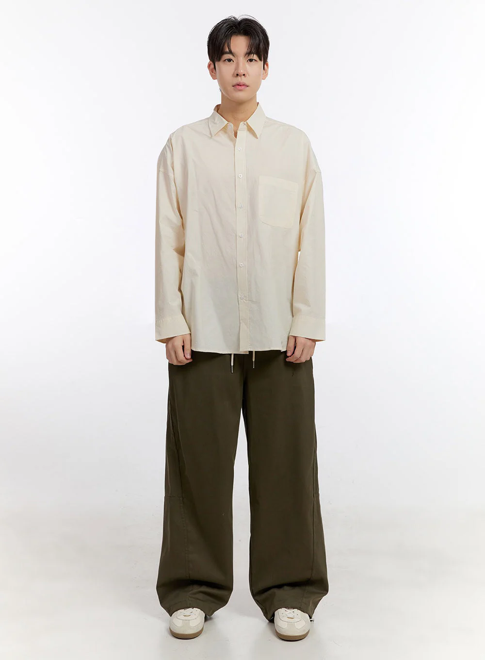 Men's Classic Wide-Fit Slacks Pants IF528 - Image 9