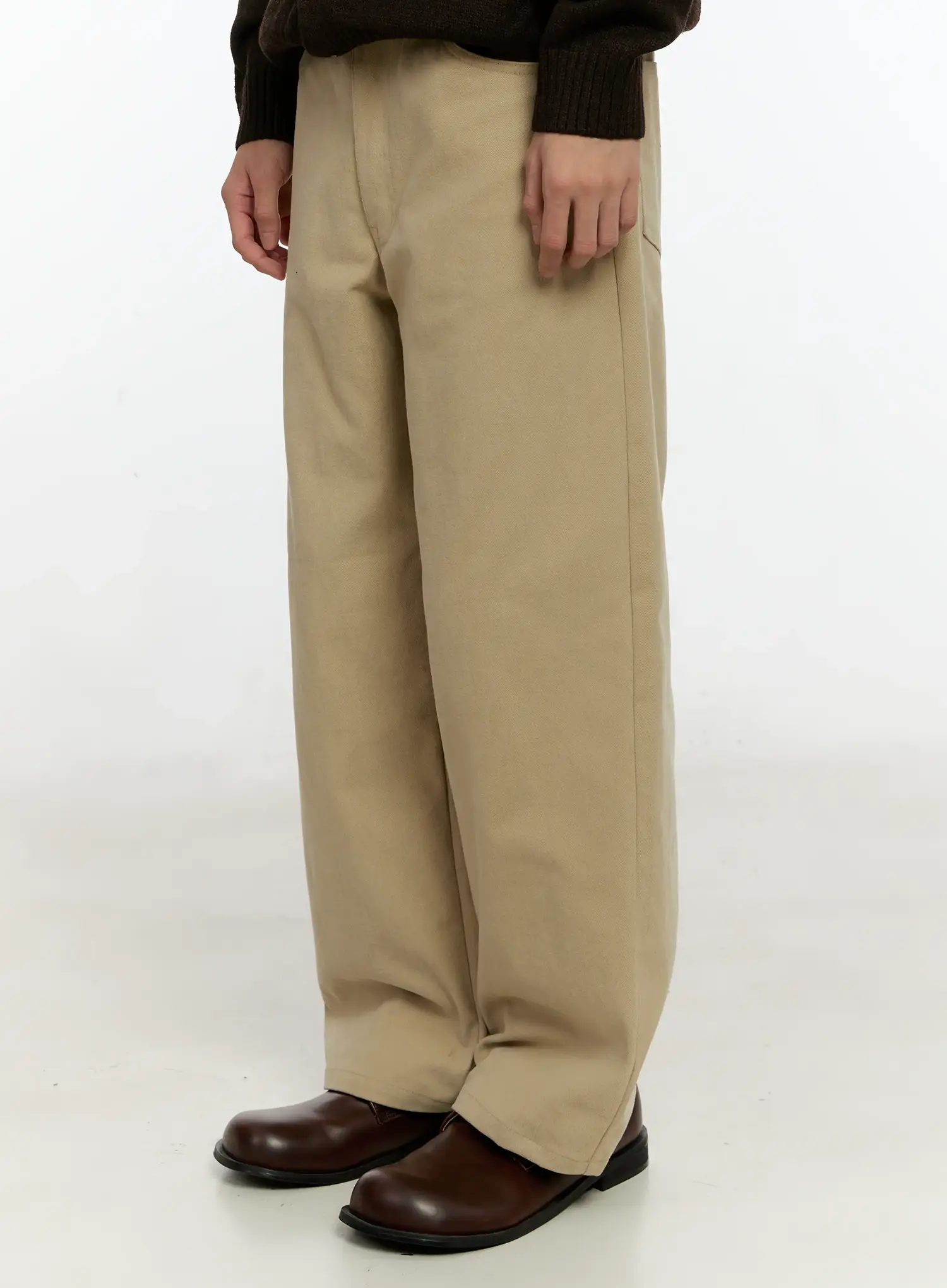 Men's Classic Wide Leg Cotton Pants IN503 - Image 4