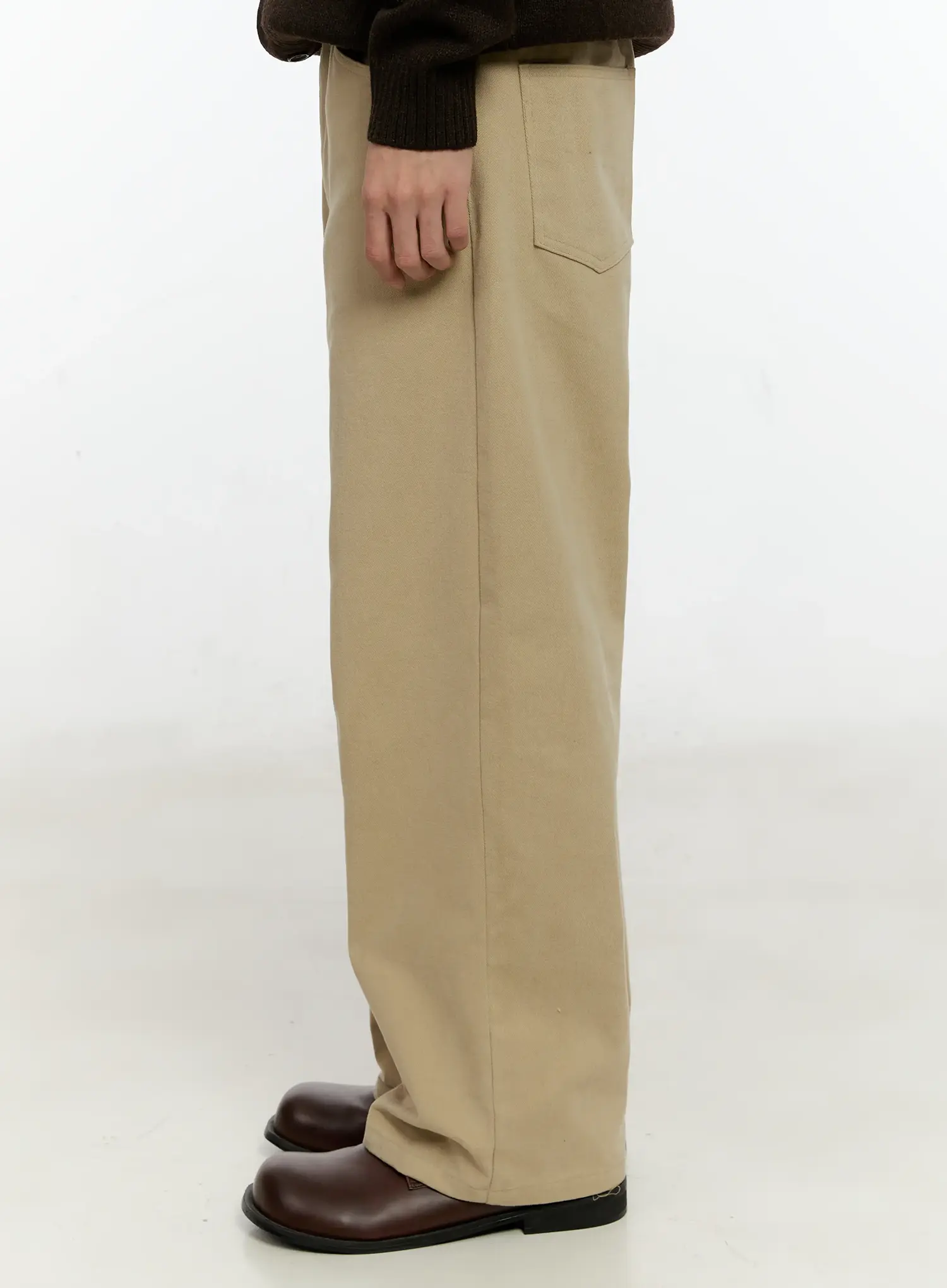 Men's Classic Wide Leg Cotton Pants IN503 - Image 5