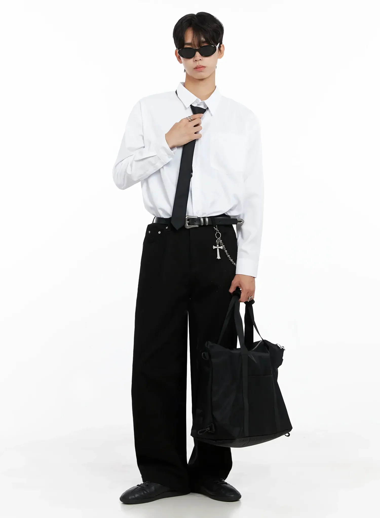 Men's Classic Wide Pants IO516 - Image 12