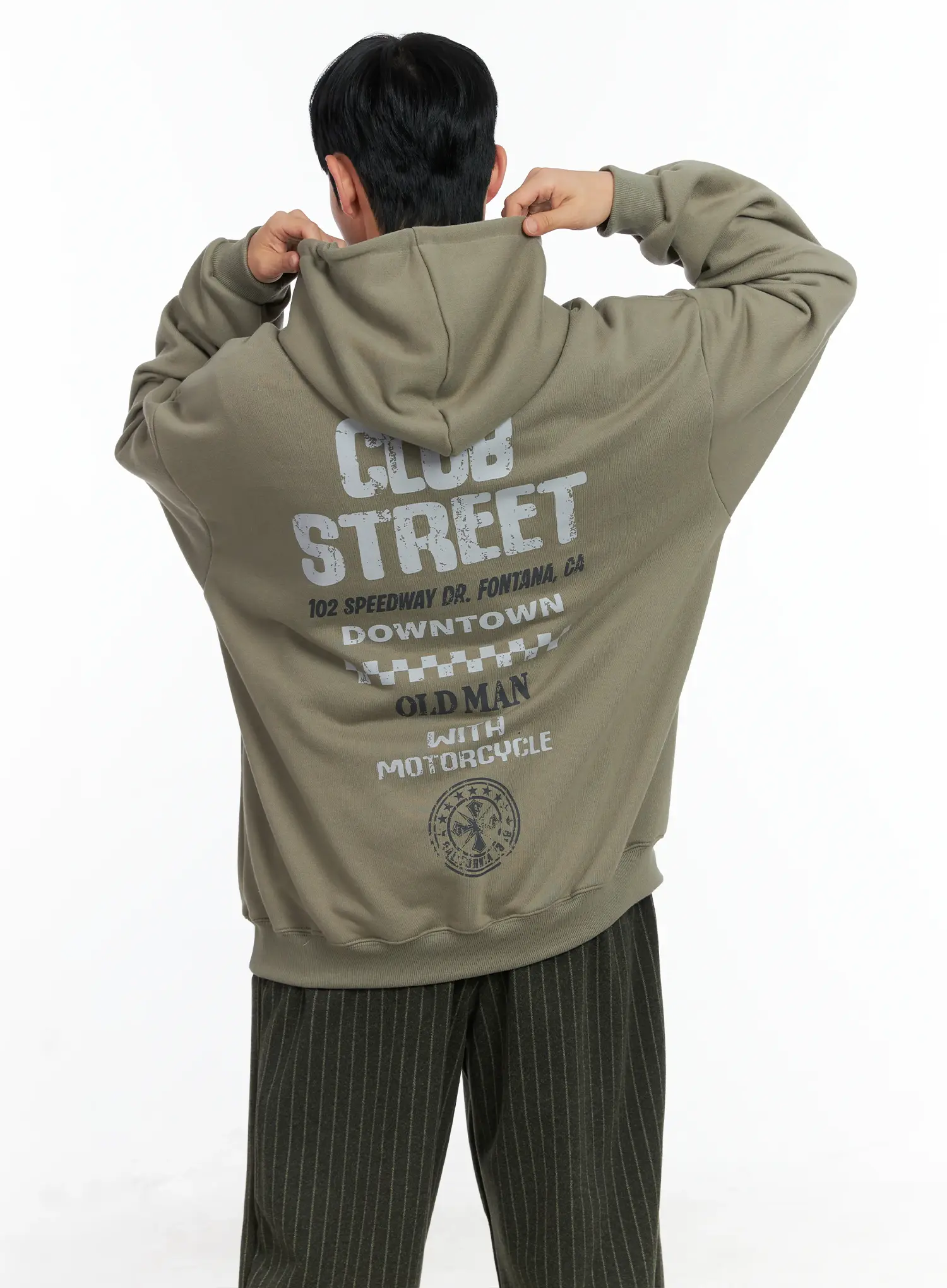 Men's Club Street Hoodie IN518 - Image 8
