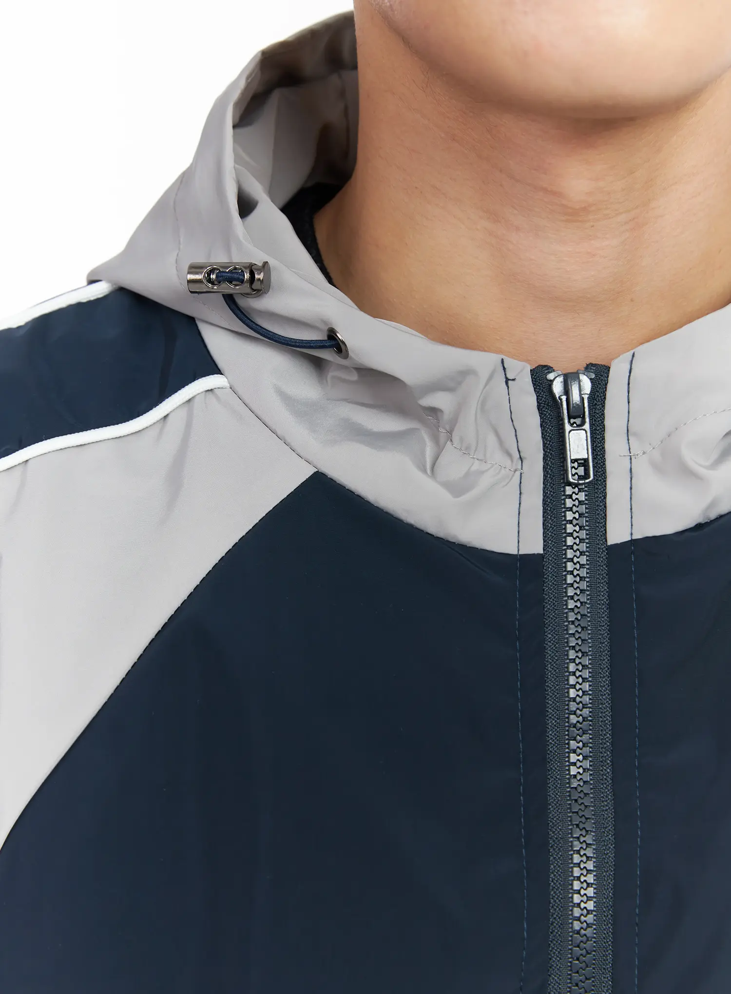 Men's Color Block Hooded Jacket IM523 - Image 10