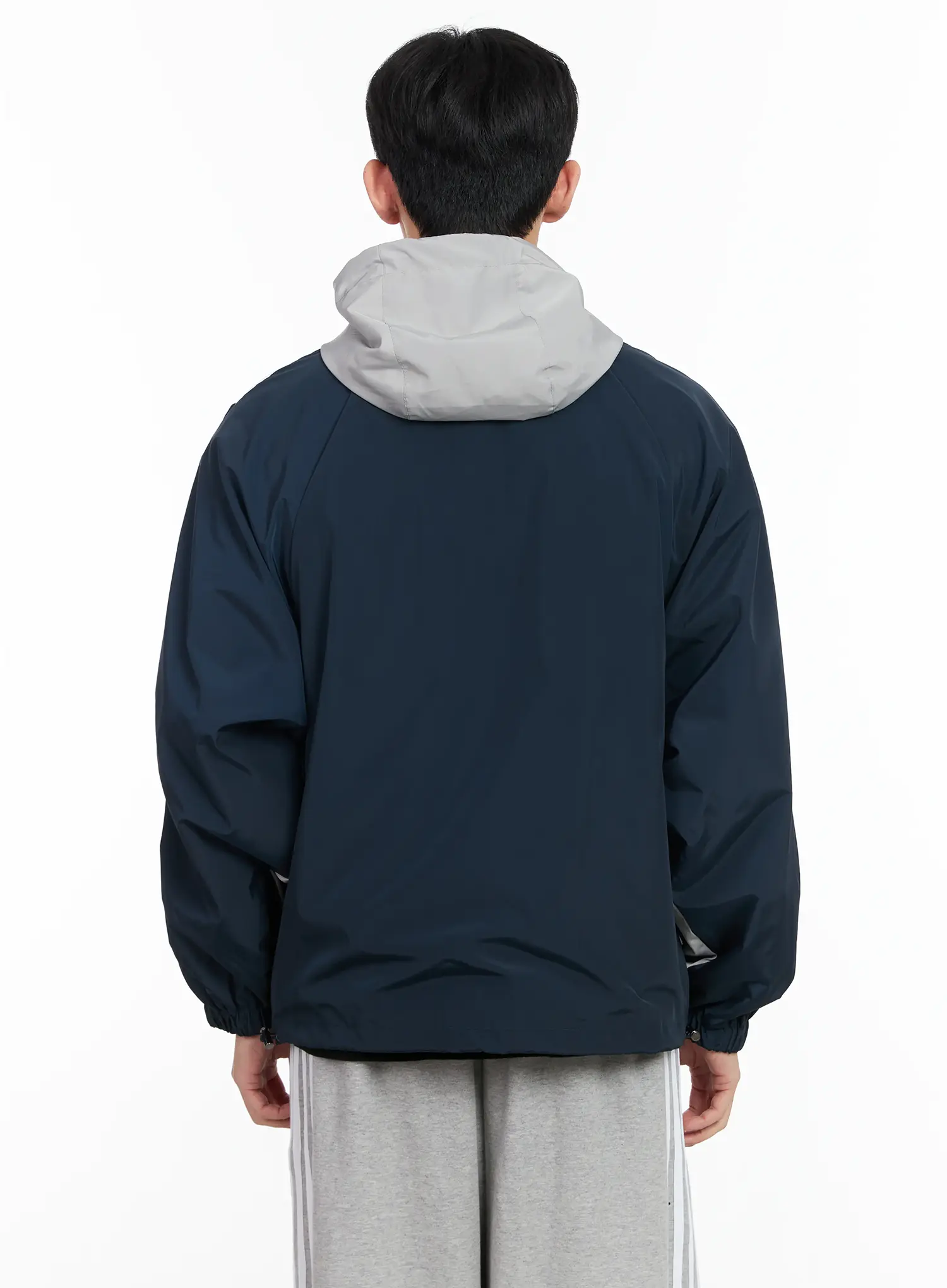 Men's Color Block Hooded Jacket IM523 - Image 5