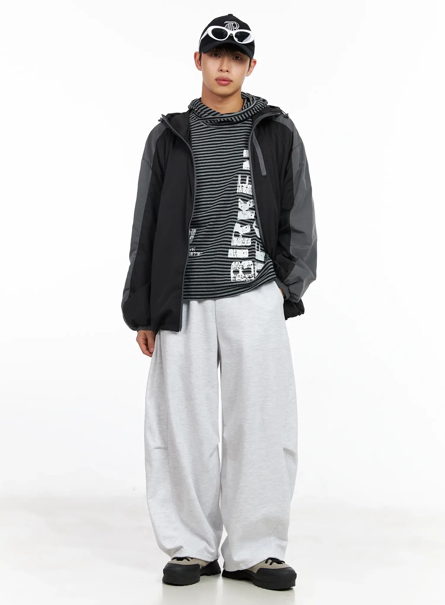 Men's Color Block Hoodie Jacket IM516 - Image 10