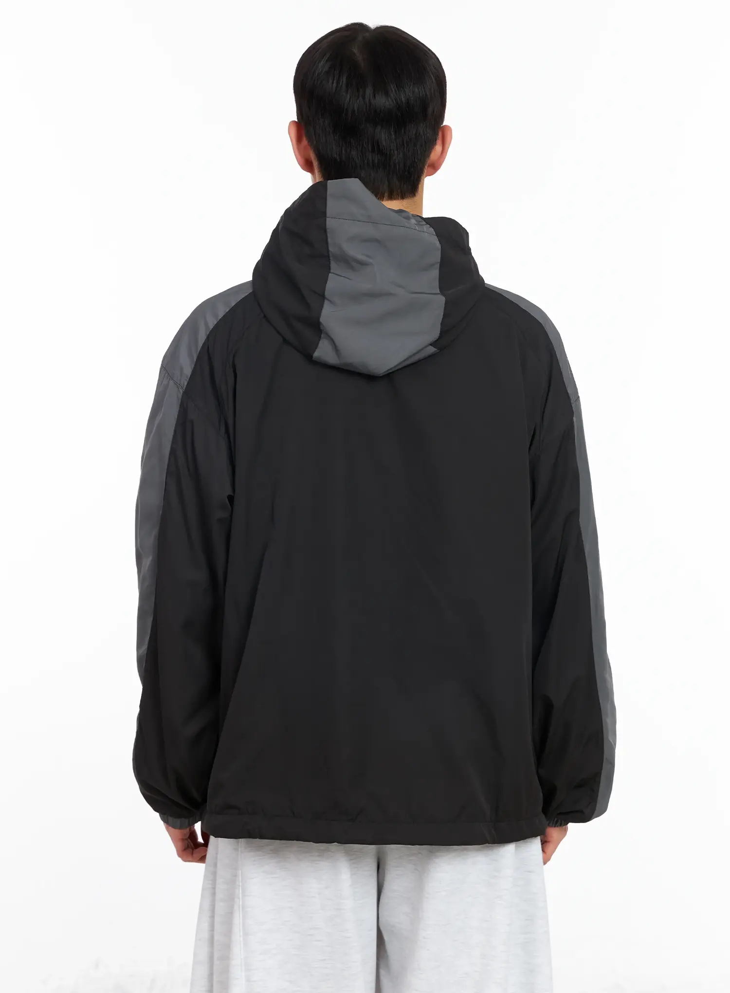 Men's Color Block Hoodie Jacket IM516 - Image 6
