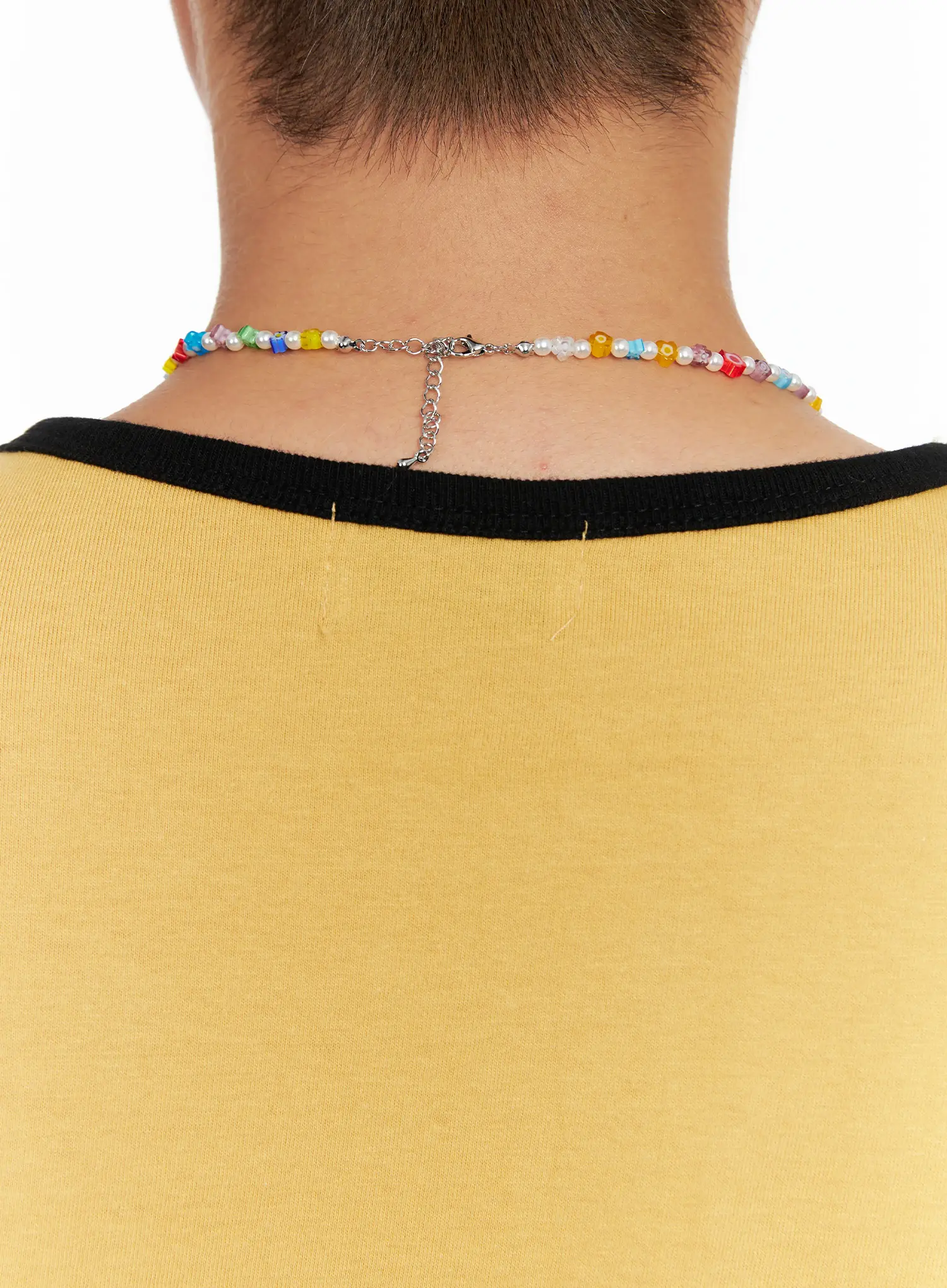 Men's Colorful Beaded Necklace IG508 - Image 3
