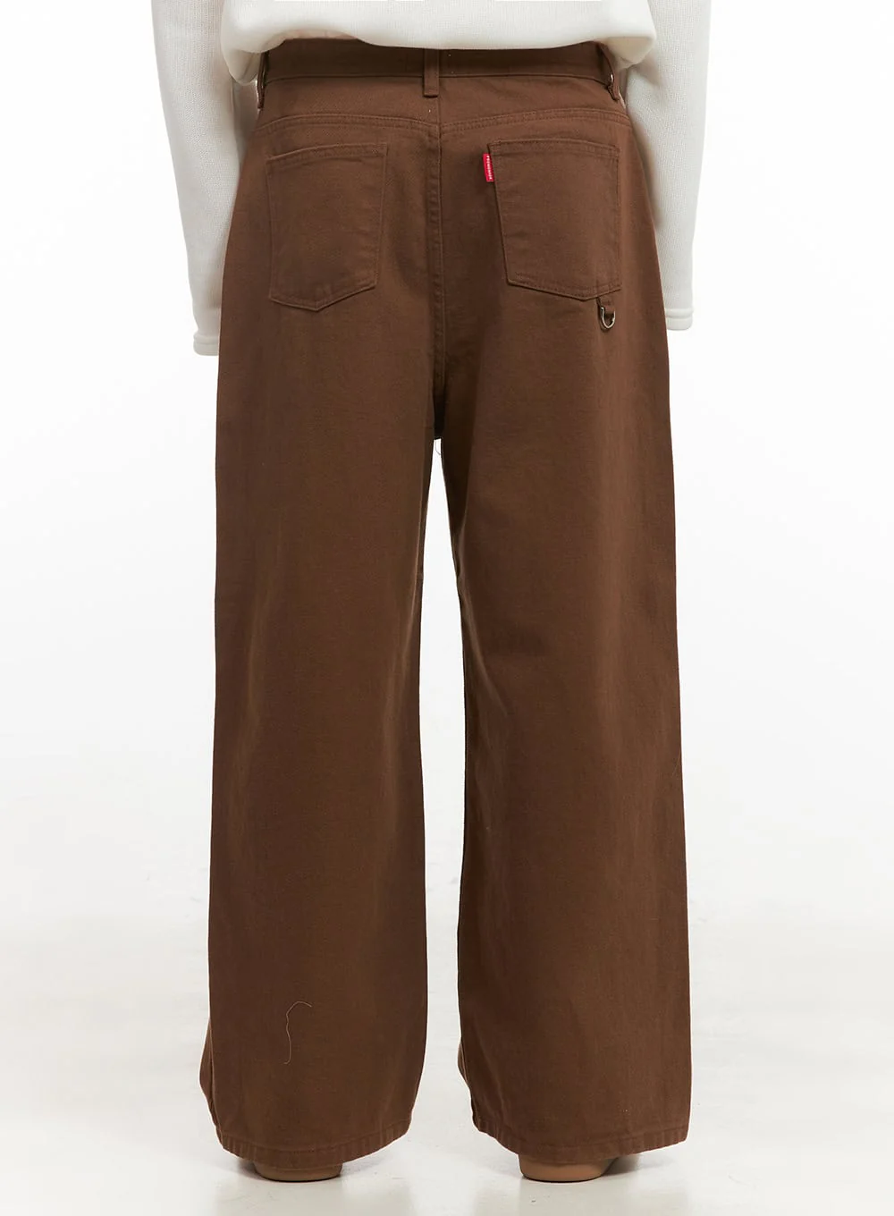 Men's Comfortable Wide-Fit Solid Color Pants IJ517 - Image 5
