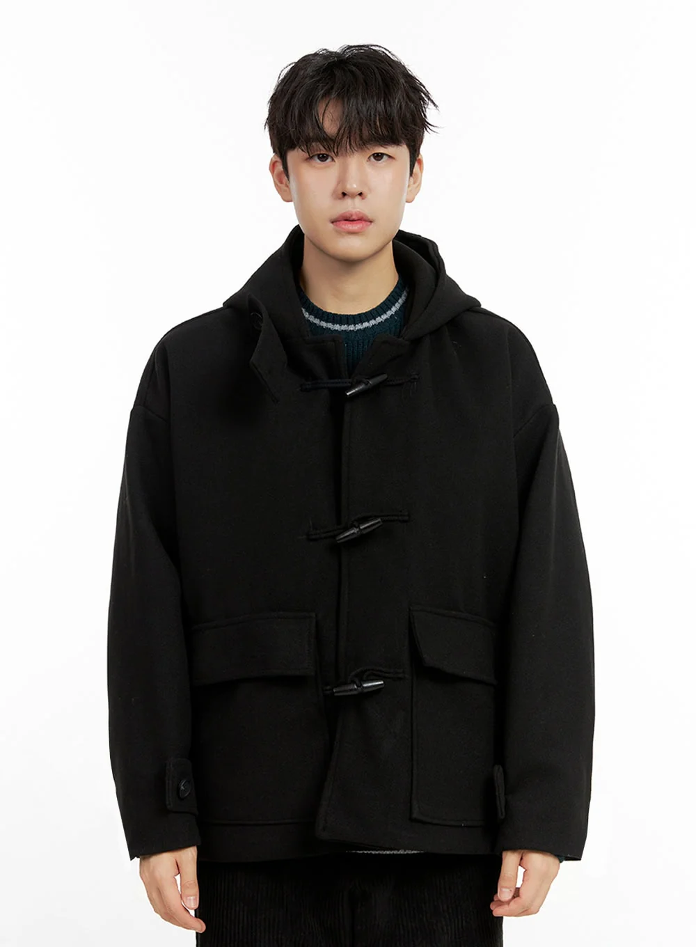 Men's ComfyChill Polyester Hoodie Coat IN422 - Image 11