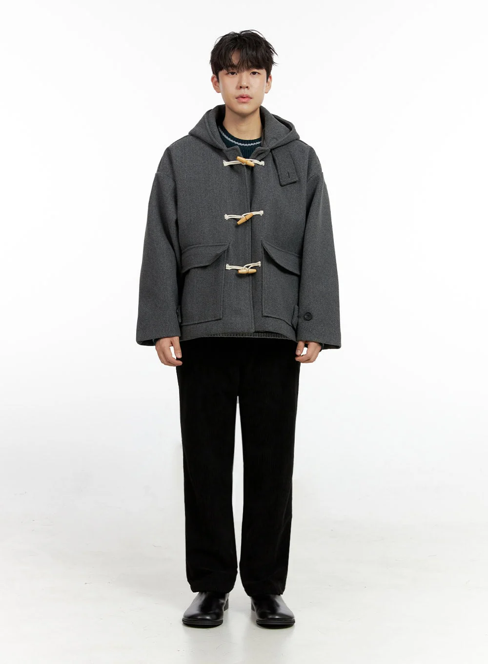 Men's ComfyChill Polyester Hoodie Coat IN422 - Image 6