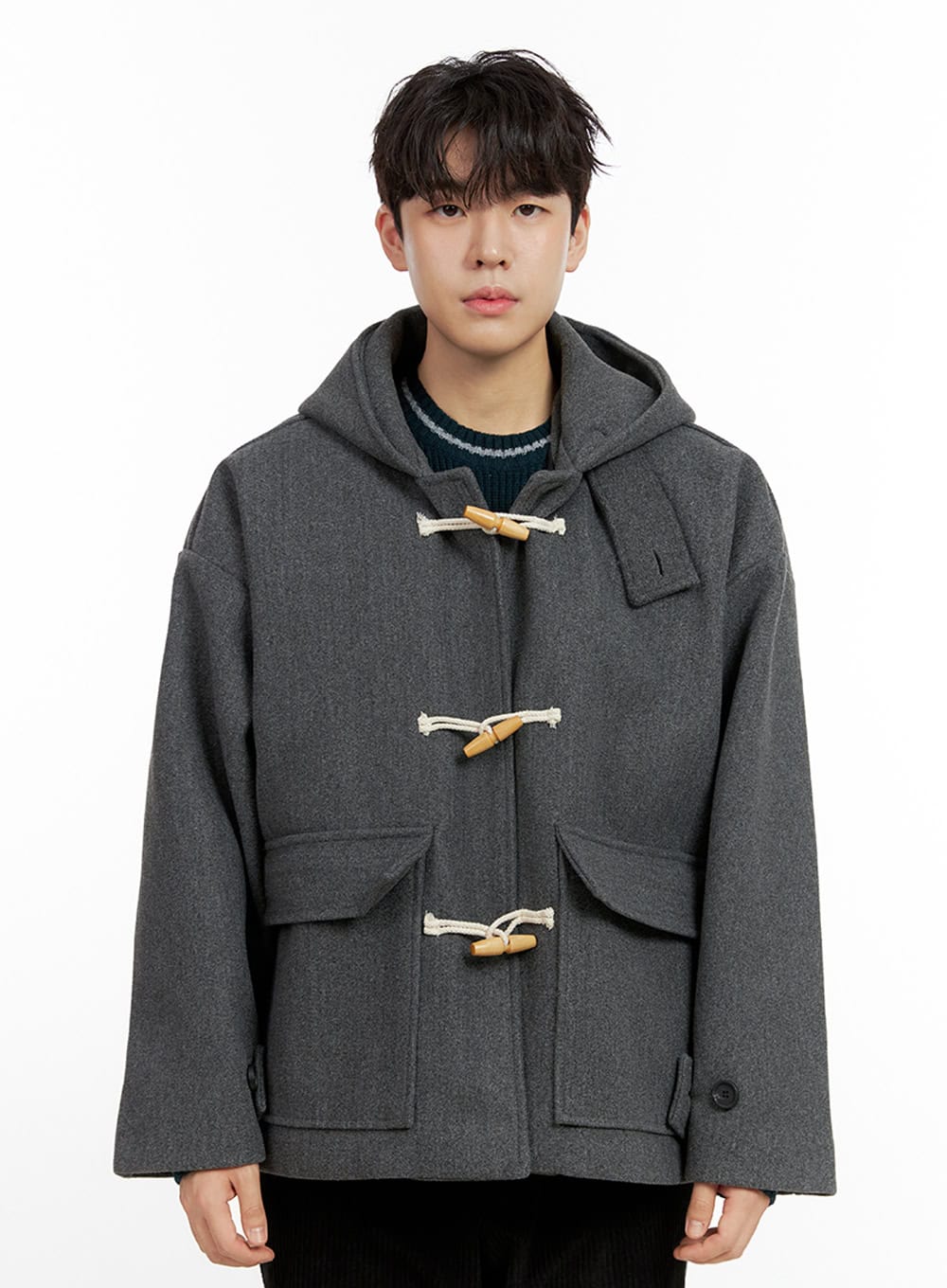 Men's ComfyChill Polyester Hoodie Coat IN422 - Image 9