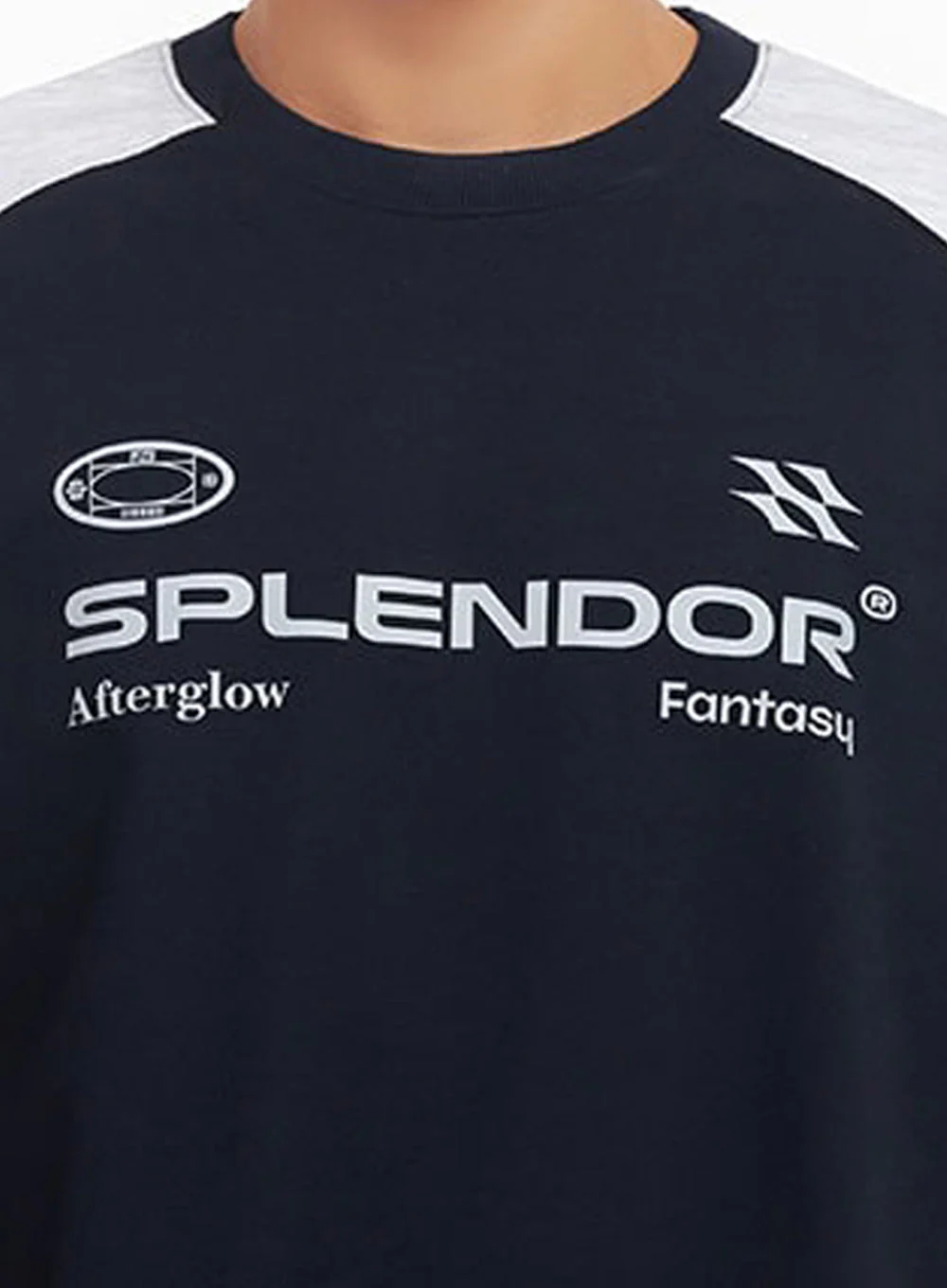 Men's Contrast Graphic Sweatshirt IF517 - Image 3
