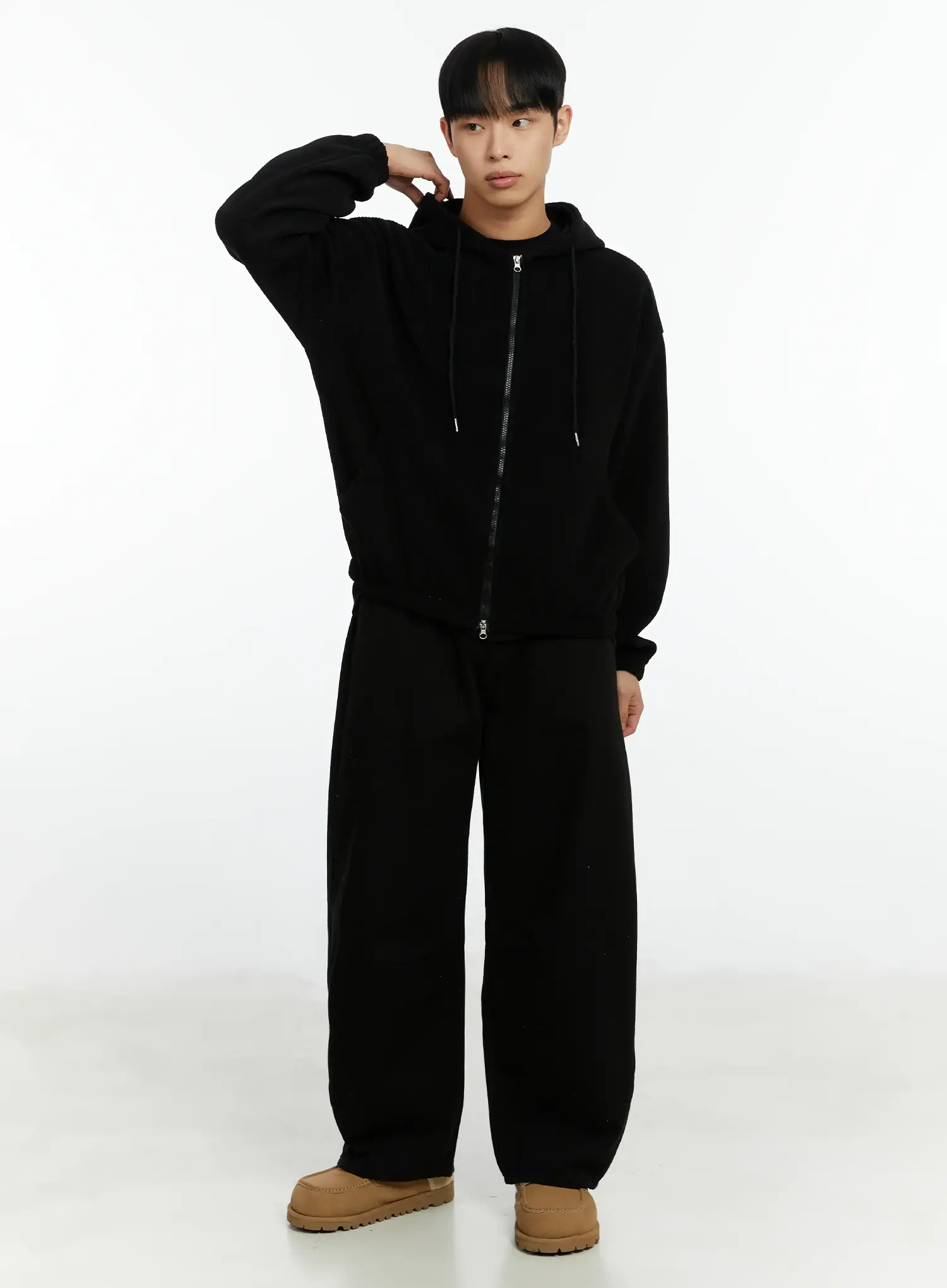 Men's Corduroy Two-Way Zip-Up Hoodie IF510 - Image 10