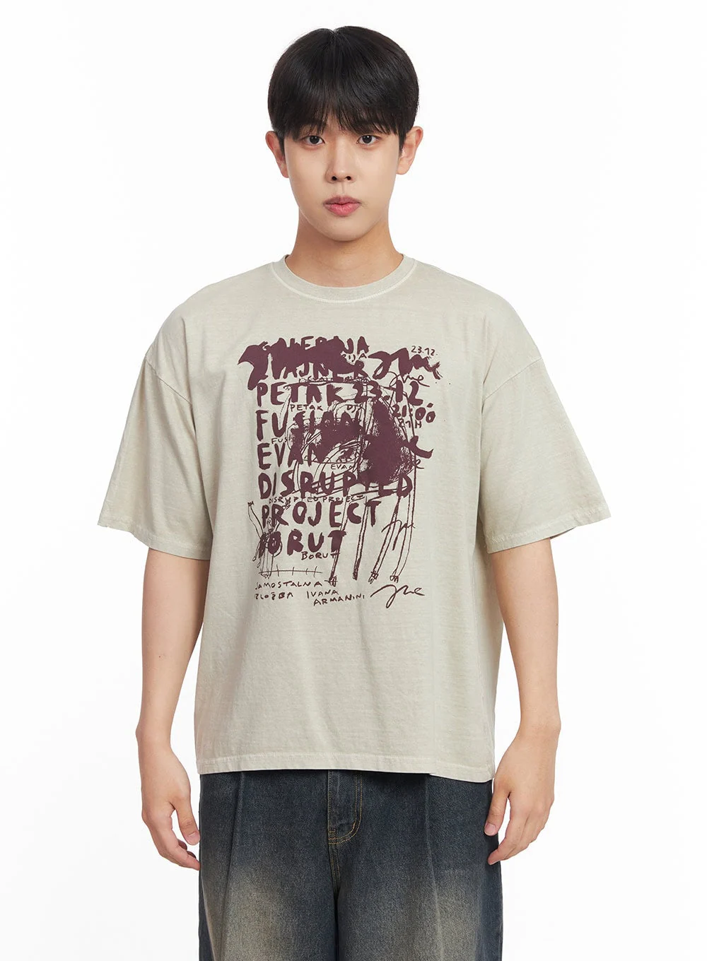 Men's Cotton Bliss Graphic T-Shirt IY522 - Image 14