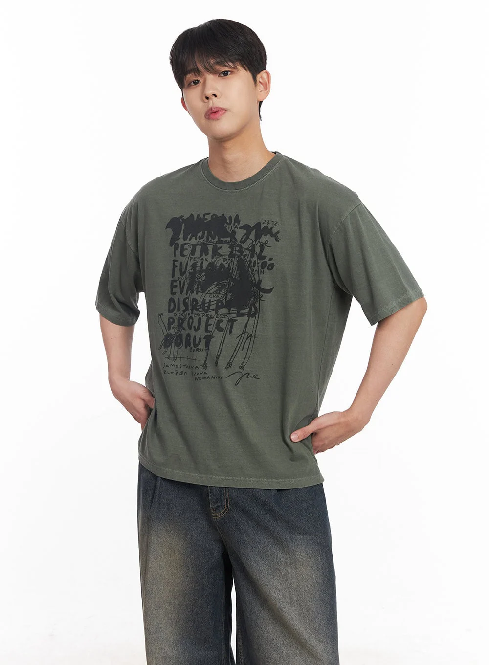 Men's Cotton Bliss Graphic T-Shirt IY522 - Image 3