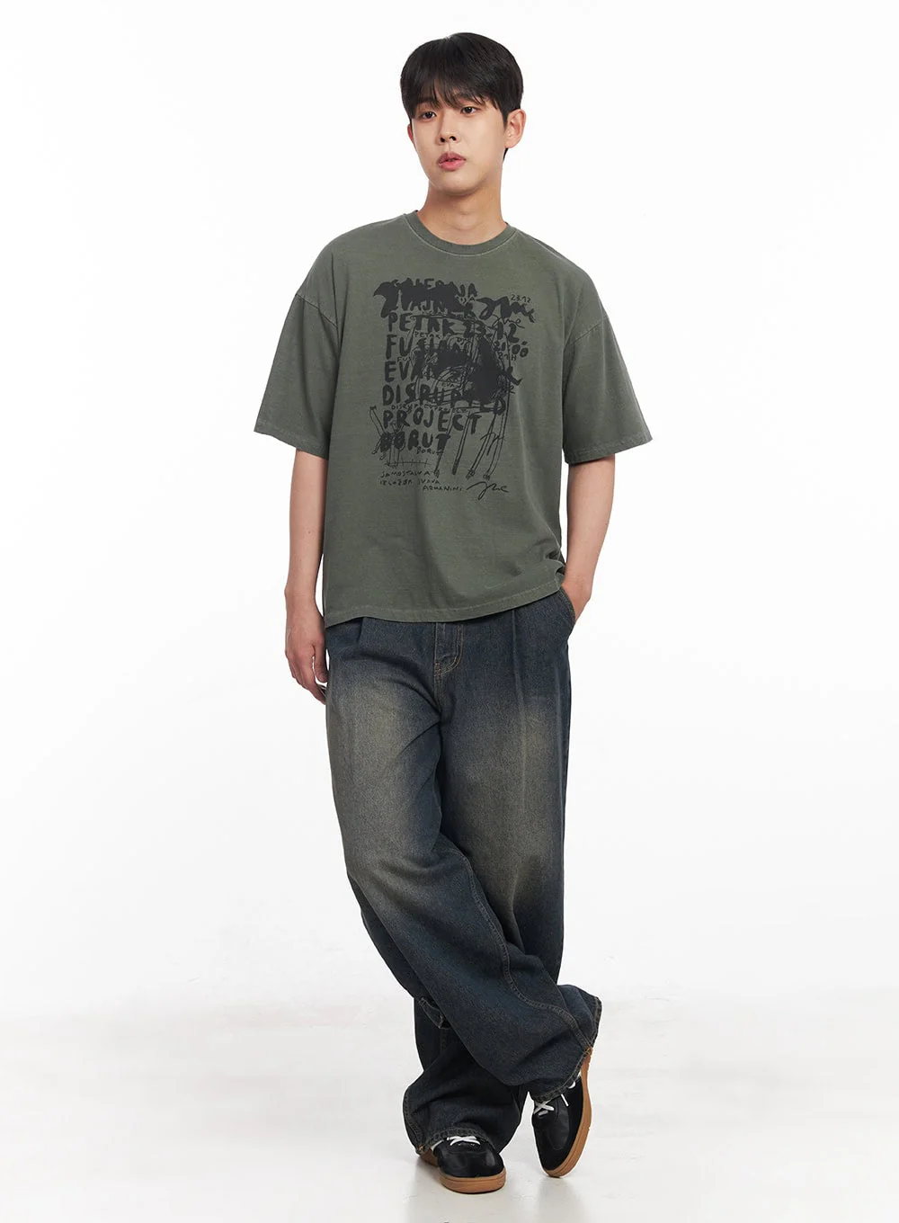 Men's Cotton Bliss Graphic T-Shirt IY522 - Image 8