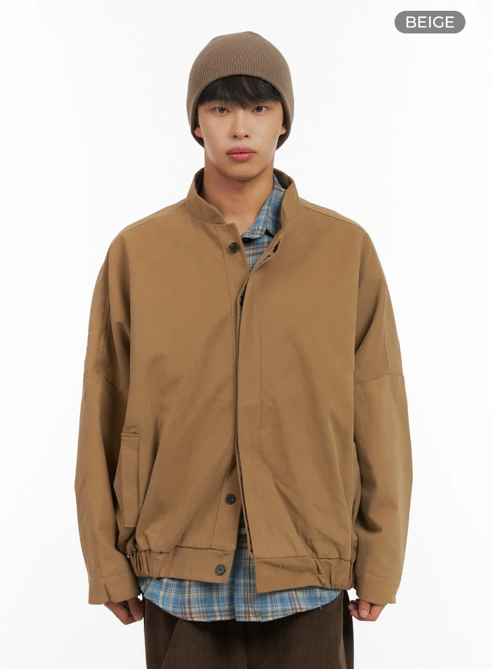 Men's Cotton Buttoned Cargo Jacket IS419 - Image 10