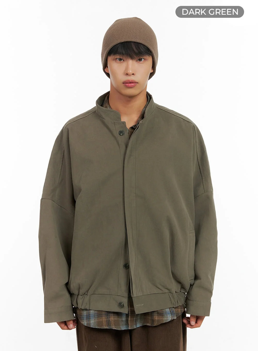 Men's Cotton Buttoned Cargo Jacket IS419 - Image 9
