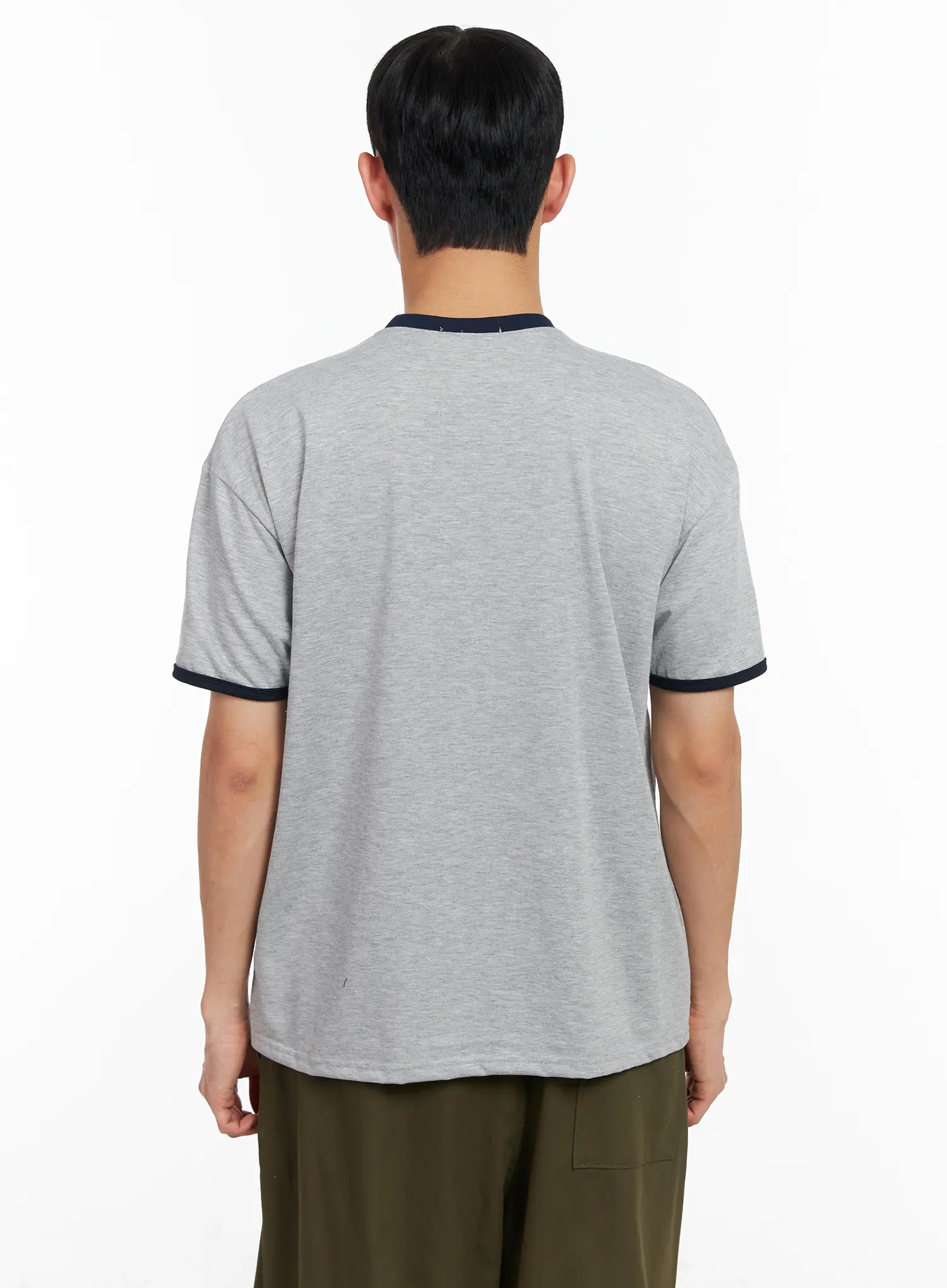 Men's Cotton Contrast Trim Tee IA501 - Image 6