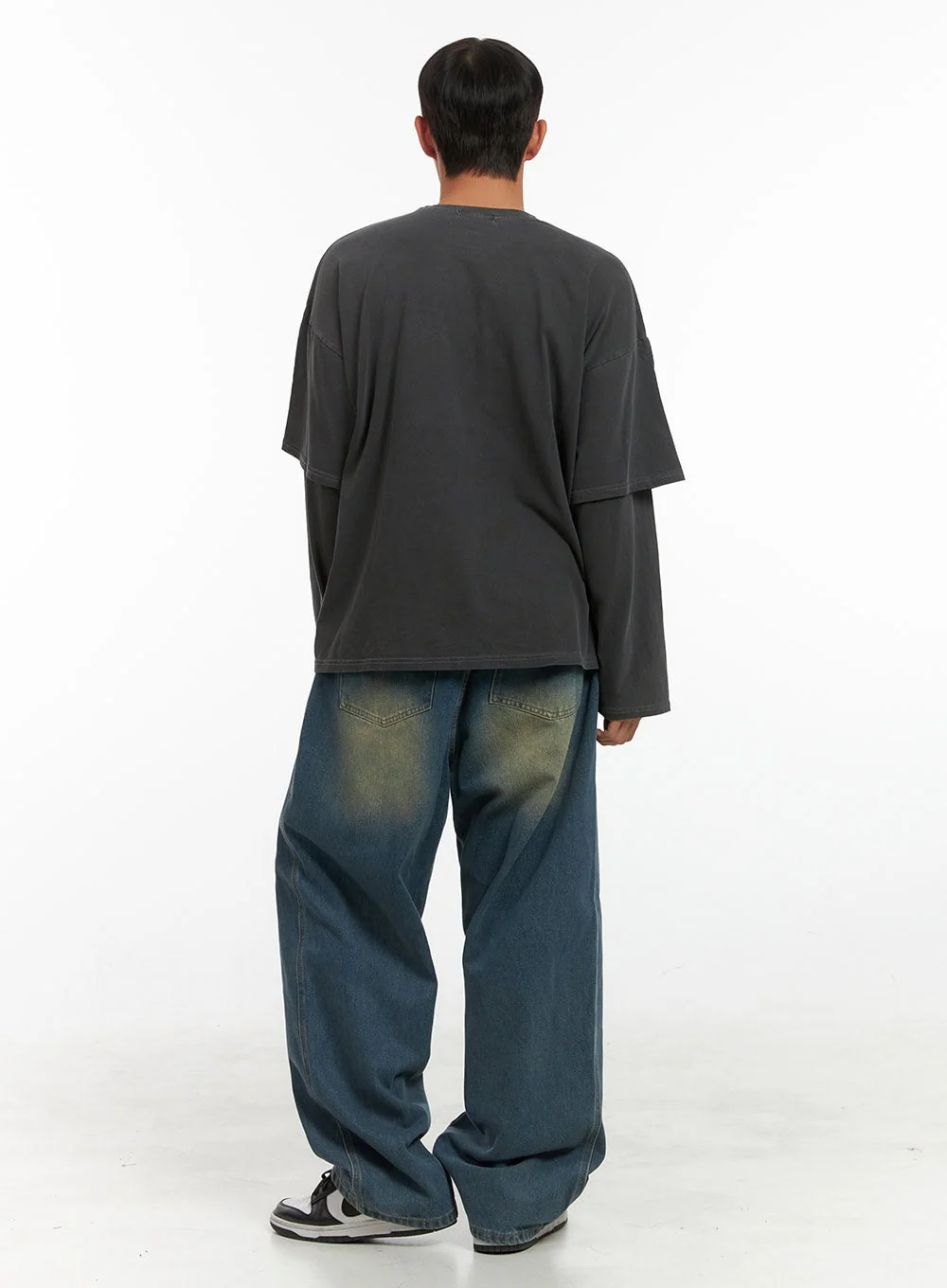 Men's Cotton Graphic Layered Long Sleeve IS420 - Image 8