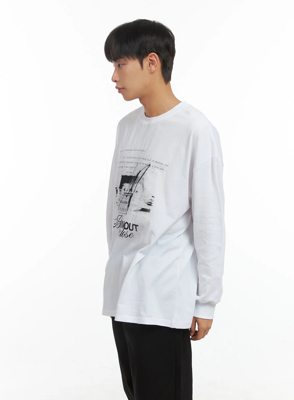 Men's Cotton Loose Fit Graphic Print Top CO408 - Image 6