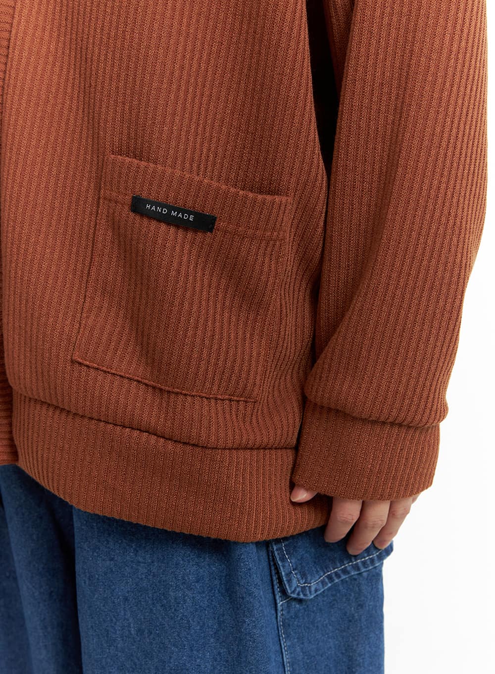 Men's Cozy Overfit Buttoned Cardigan IA402 - Image 5