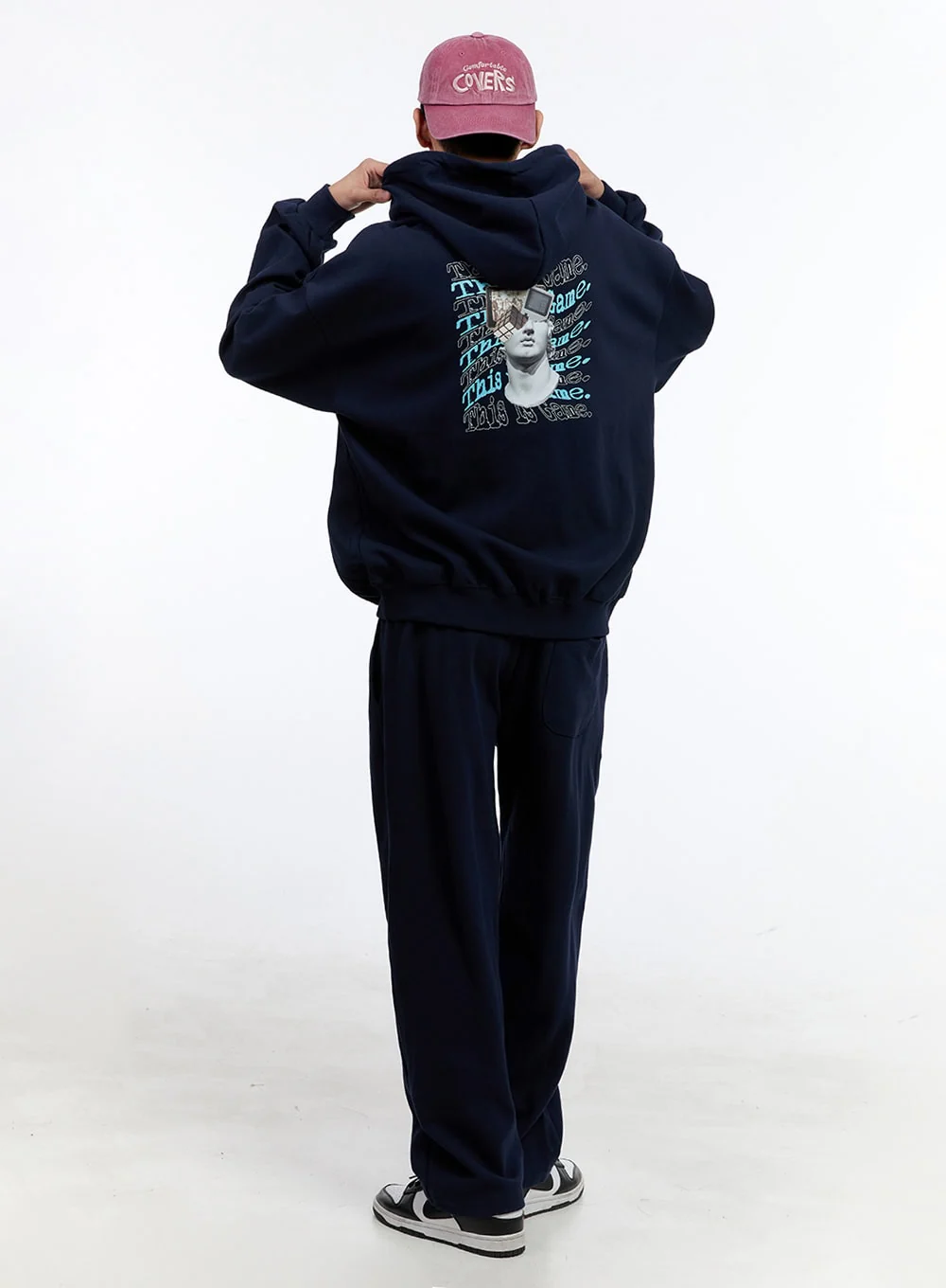 Men's Cozy Sweatpants (Dark Blue) IG427 - Image 6