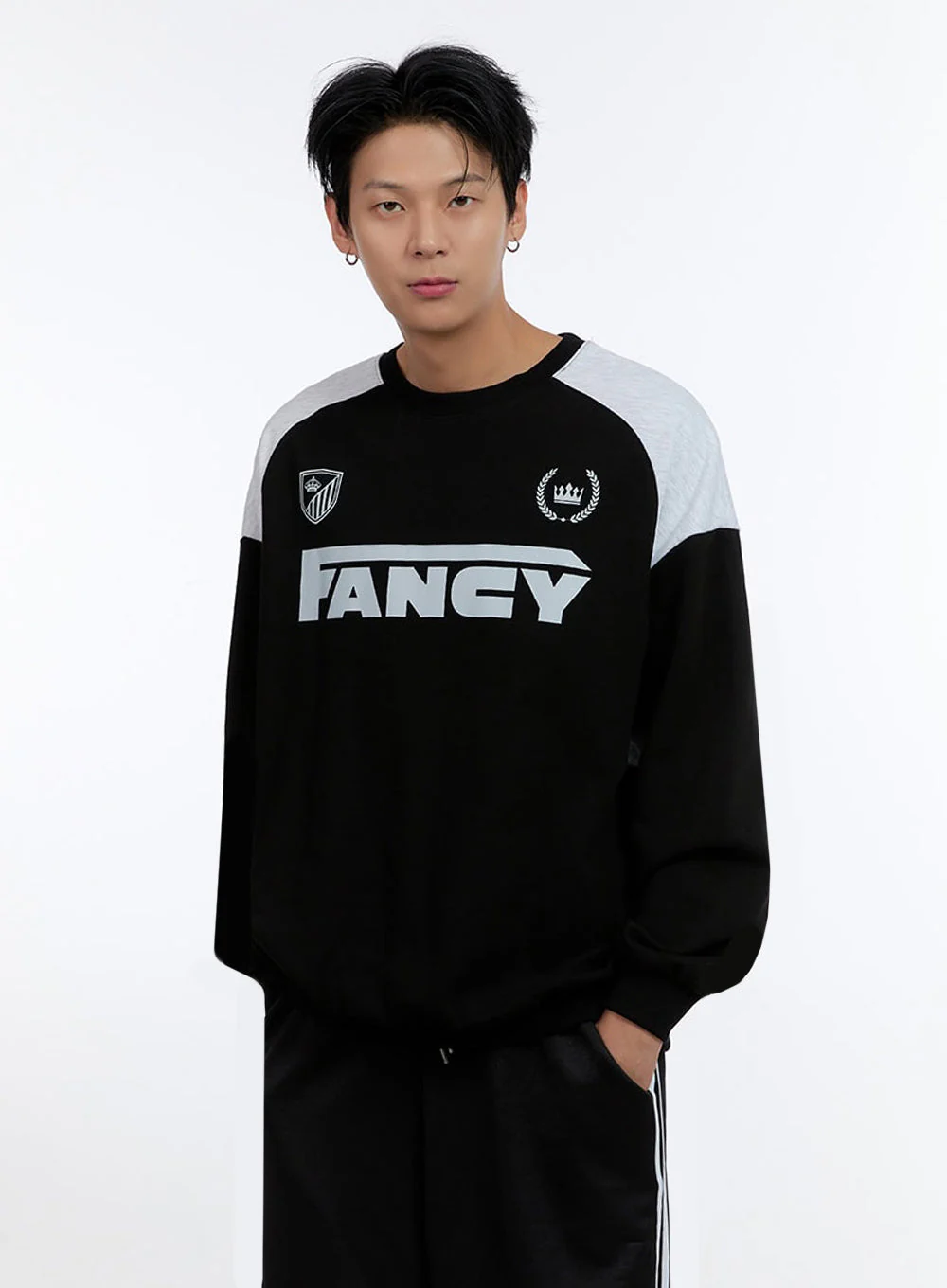Men's Crew Neck Graphic Sweatshirt IO428 - Image 4