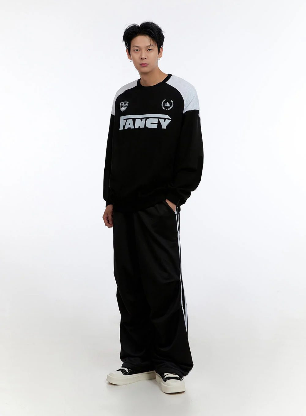 Men's Crew Neck Graphic Sweatshirt IO428 - Image 6