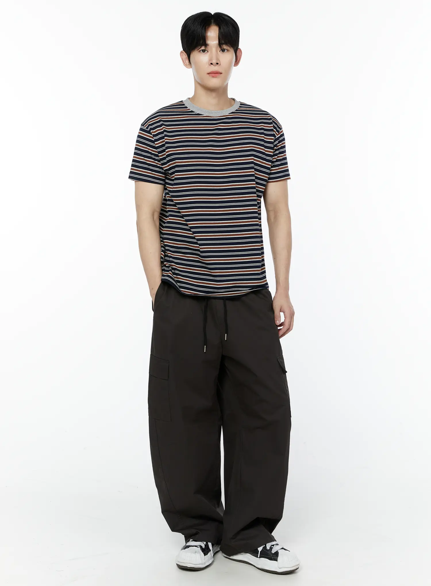 Men's Curved Fit Cargo Trousers IA527 - Image 11