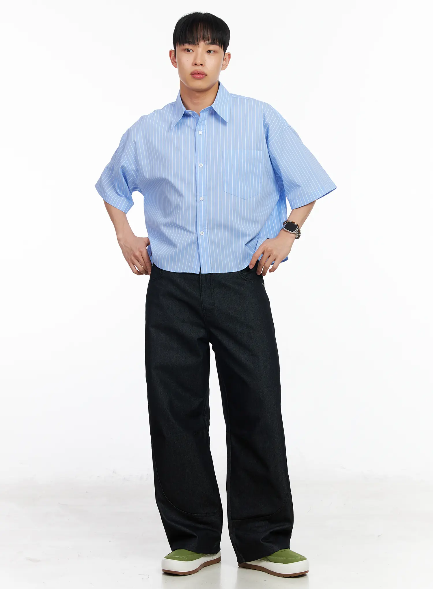 Men's Curved Fit Jeans IA502 - Image 8