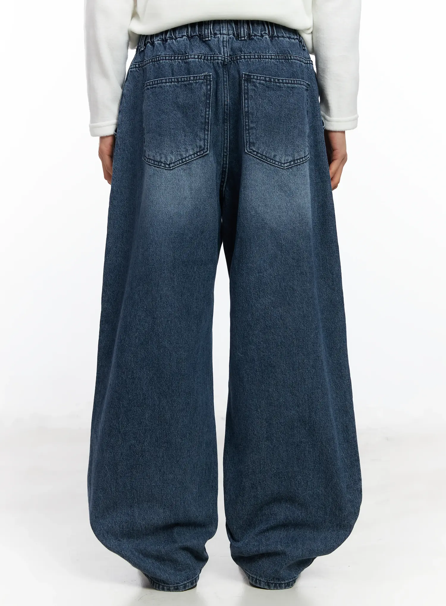 Men's Curved Fit Wide Jeans IF504 - Image 6