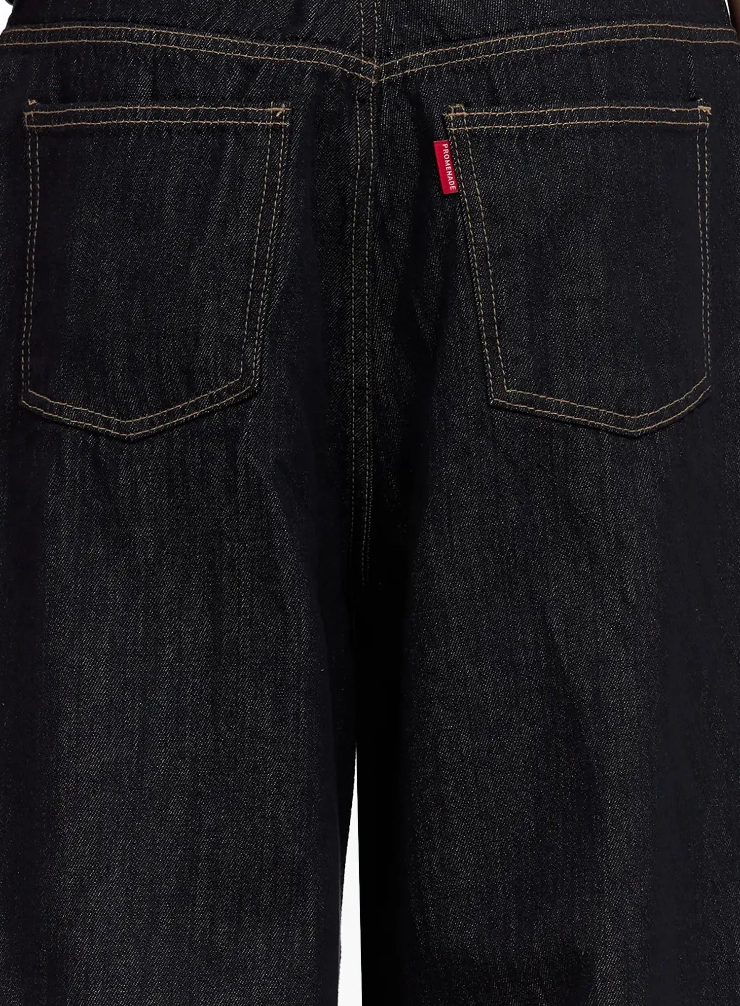 Men's Dark Denim Baggy Jeans IL516 - Image 10