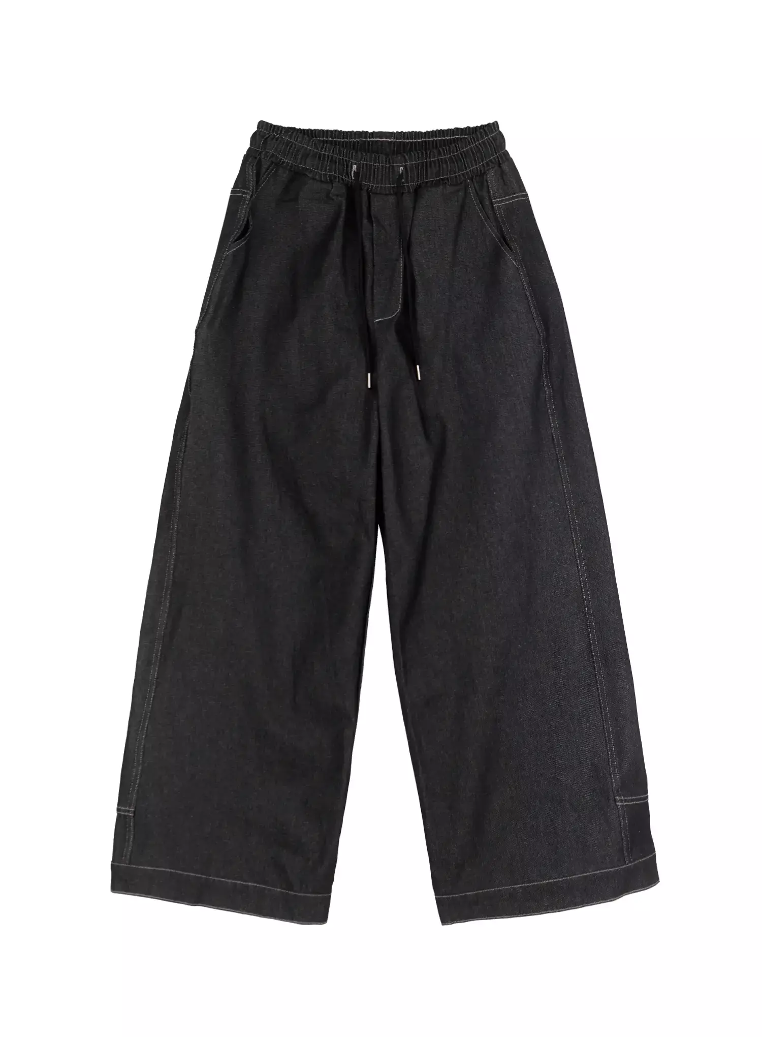 Men's Dark Denim Wide Pants IO517 - Image 17