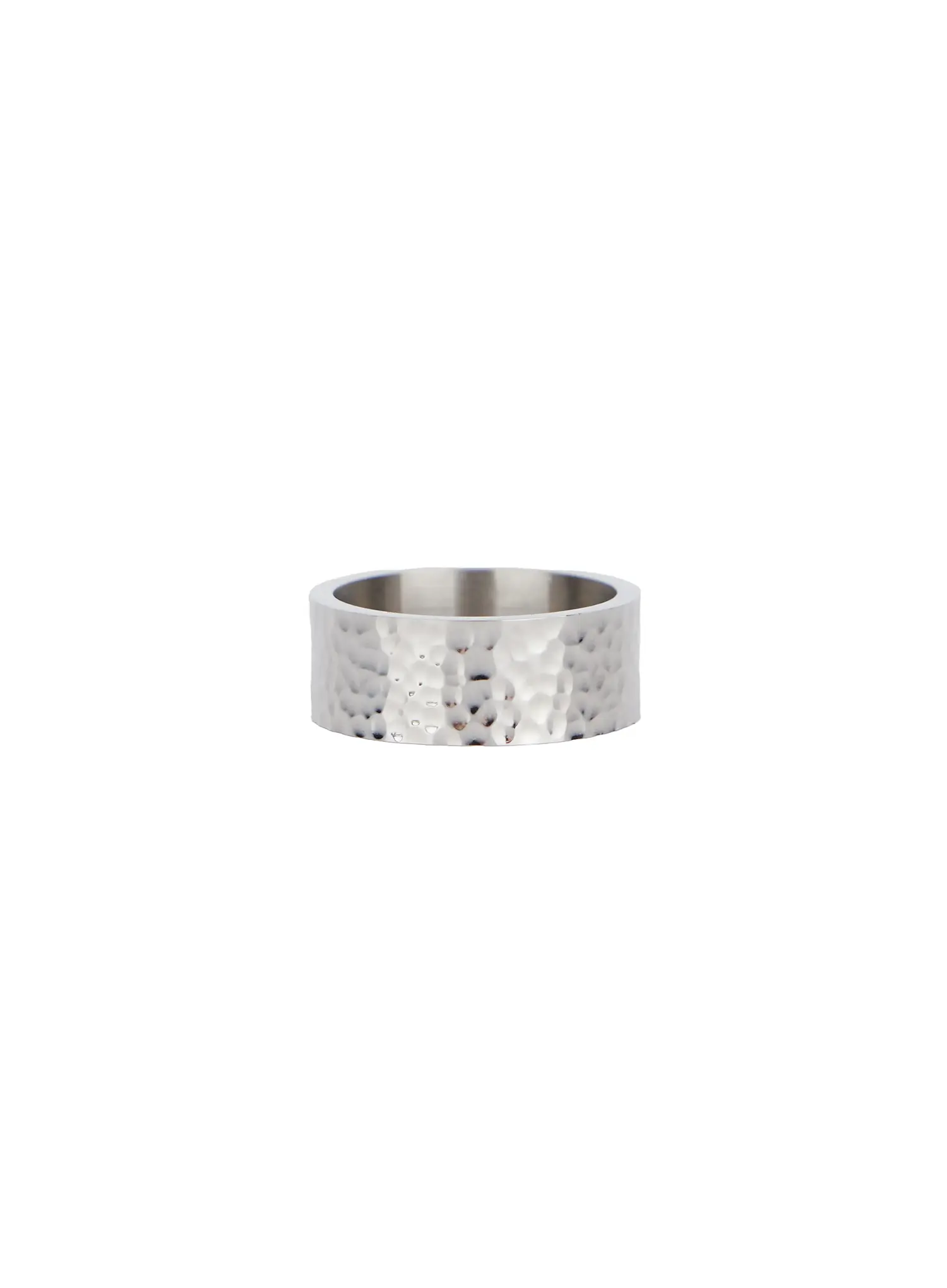 Men's Dented Pattern Ring IS530 - Image 6