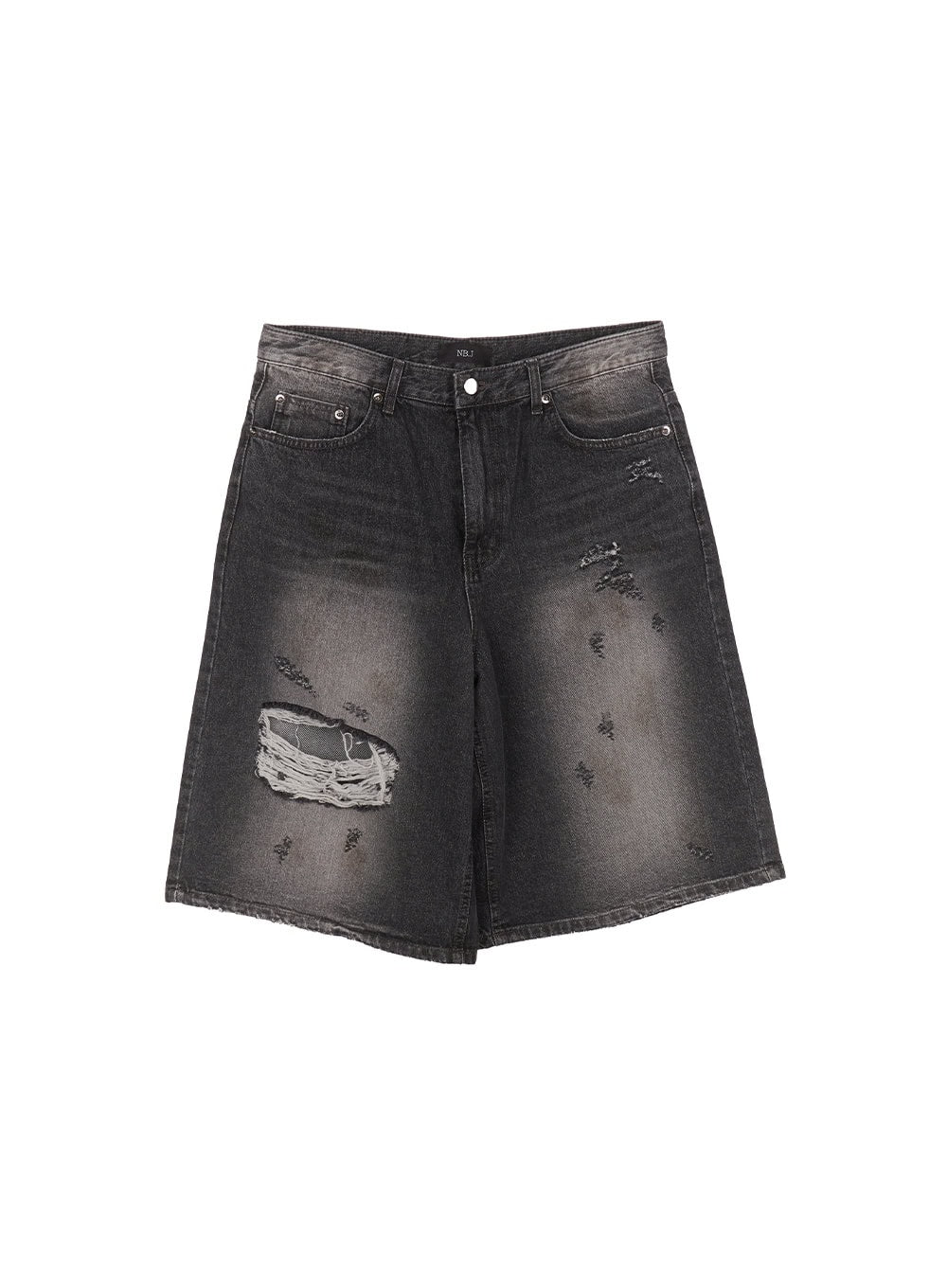 Men's Destroyed Burmuda Denim Shorts IM528 - Image 13
