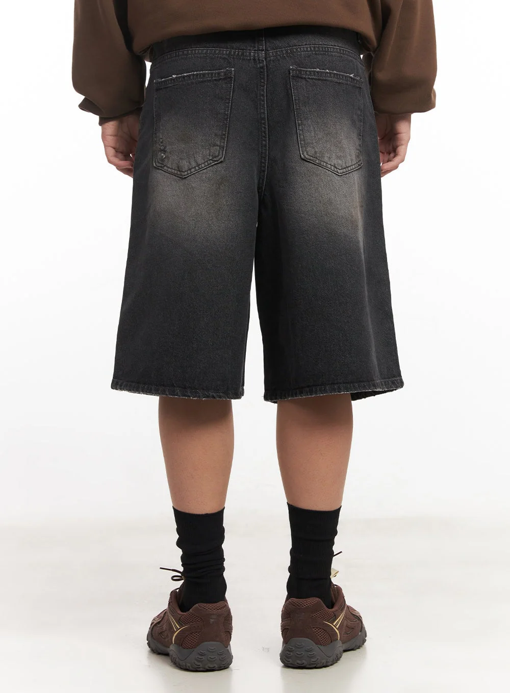 Men's Destroyed Burmuda Denim Shorts IM528 - Image 6